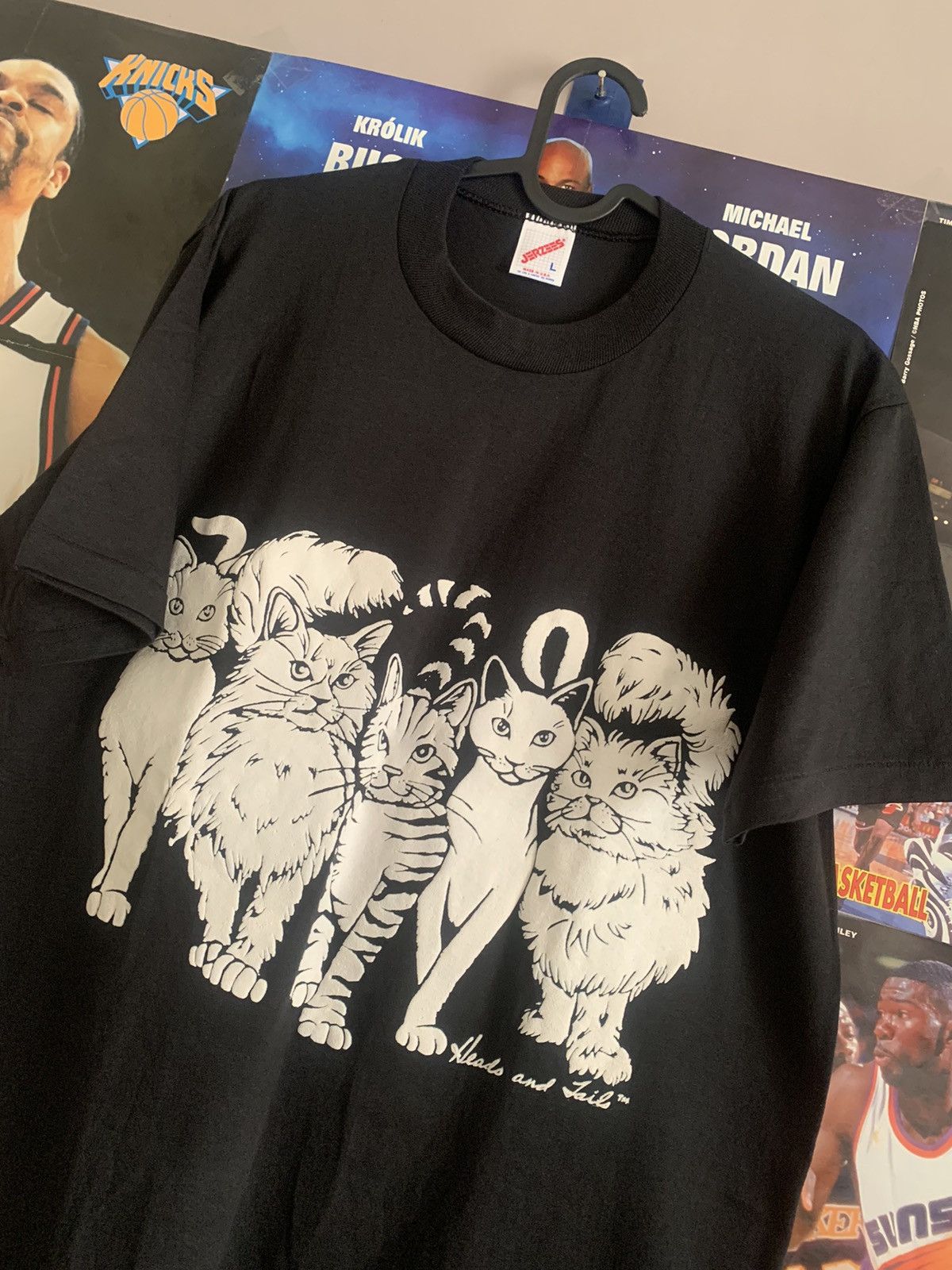 Jerzees × Vintage 90s Vintage Head and Jails Cats by Linda Lori Tee Size US L / EU 52-54 / 3 - 2 Thumbnail