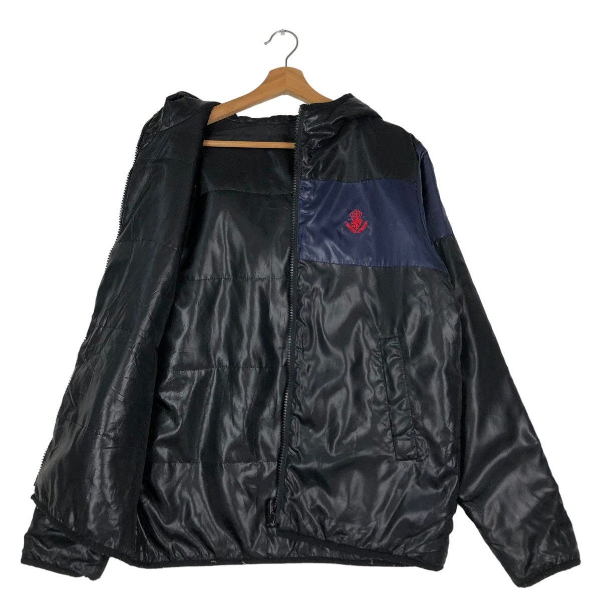 Japanese Brand VINTAGE PUFFER DOWN JACKET REVERSIBLE ENGLAND SPELL OUT Size US M / EU 48-50 / 2 - 12 Thumbnail