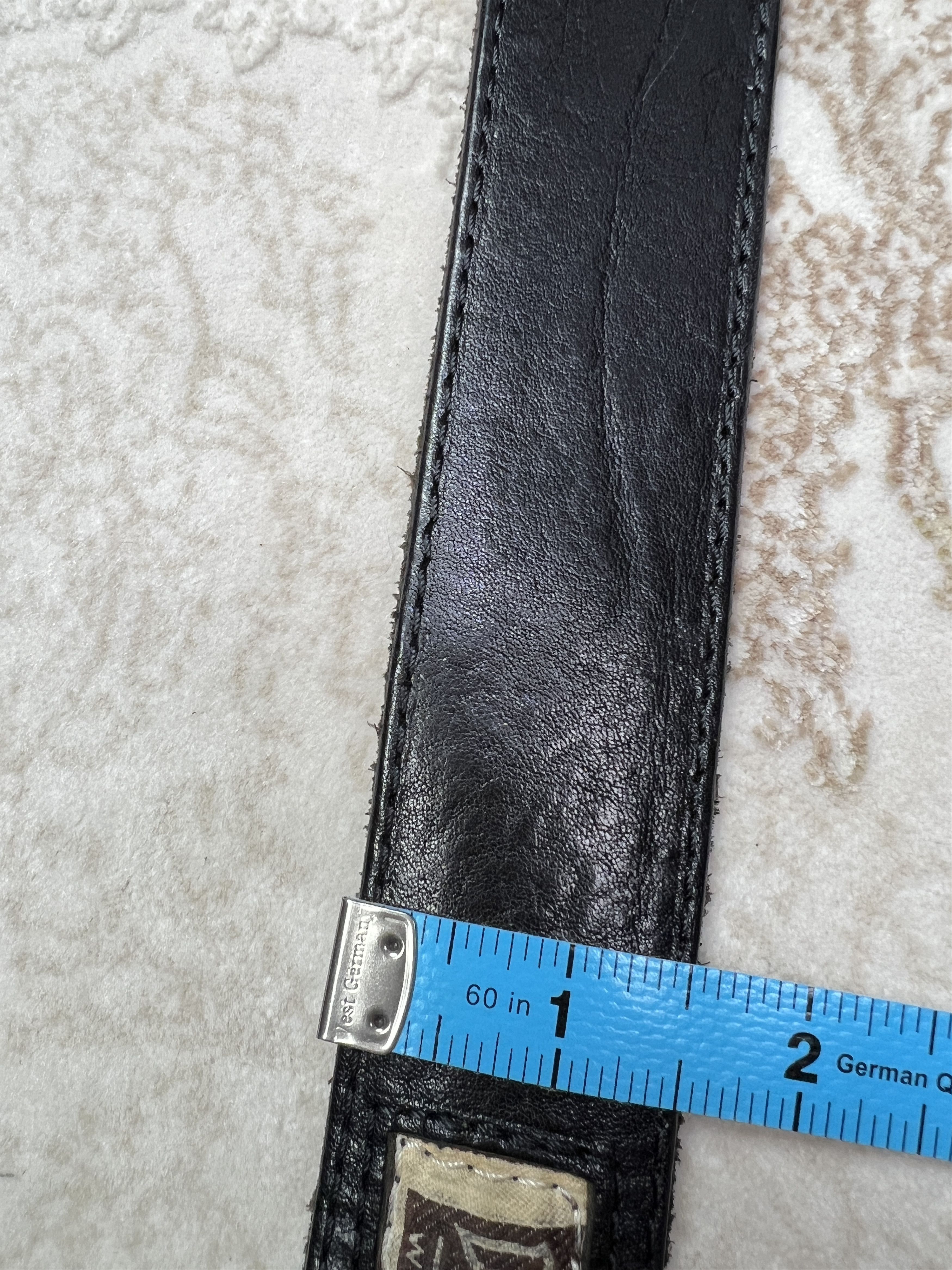 Diesel Vintage Diesel Work Wear Black Leather Belt Size ONE SIZE - 11 Thumbnail