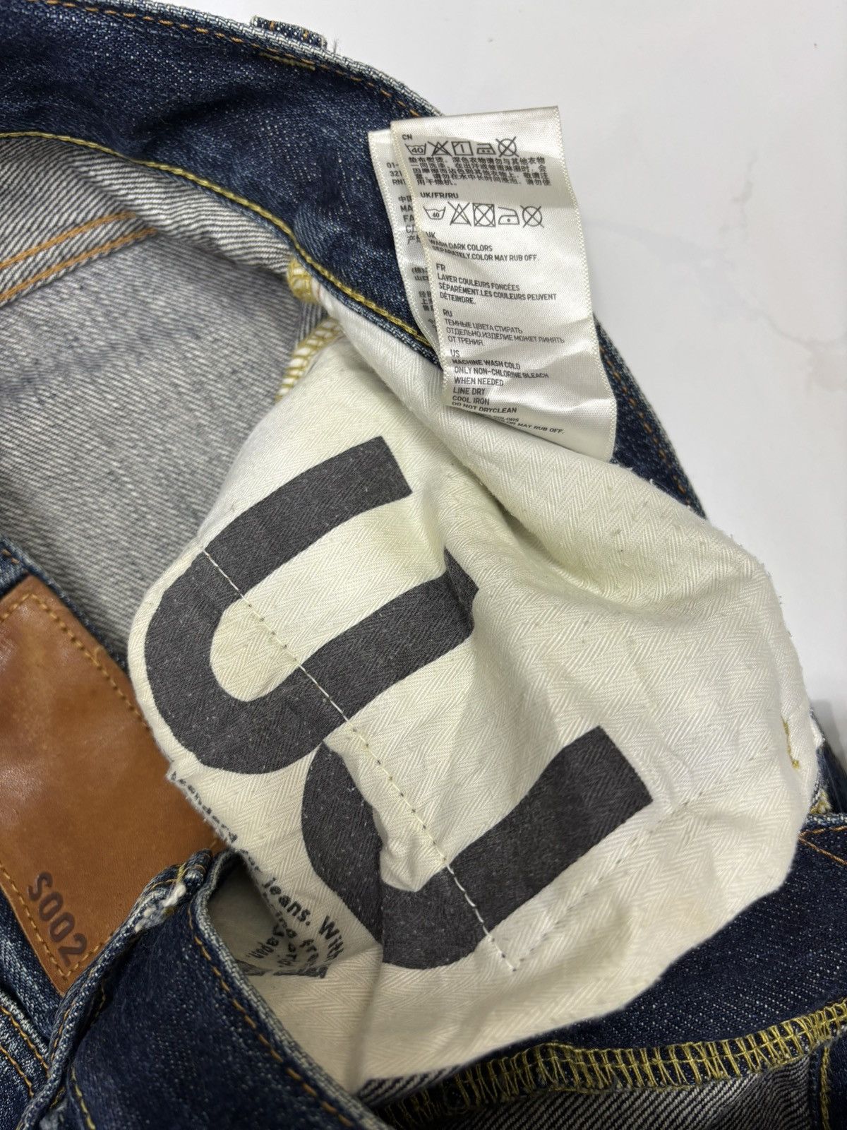 Undercover × Uniqlo Vintage S-002 Selvedge Jeans Uniqlo Selvedge Denim Jeans Size US 32 / EU 48 - 12 Thumbnail