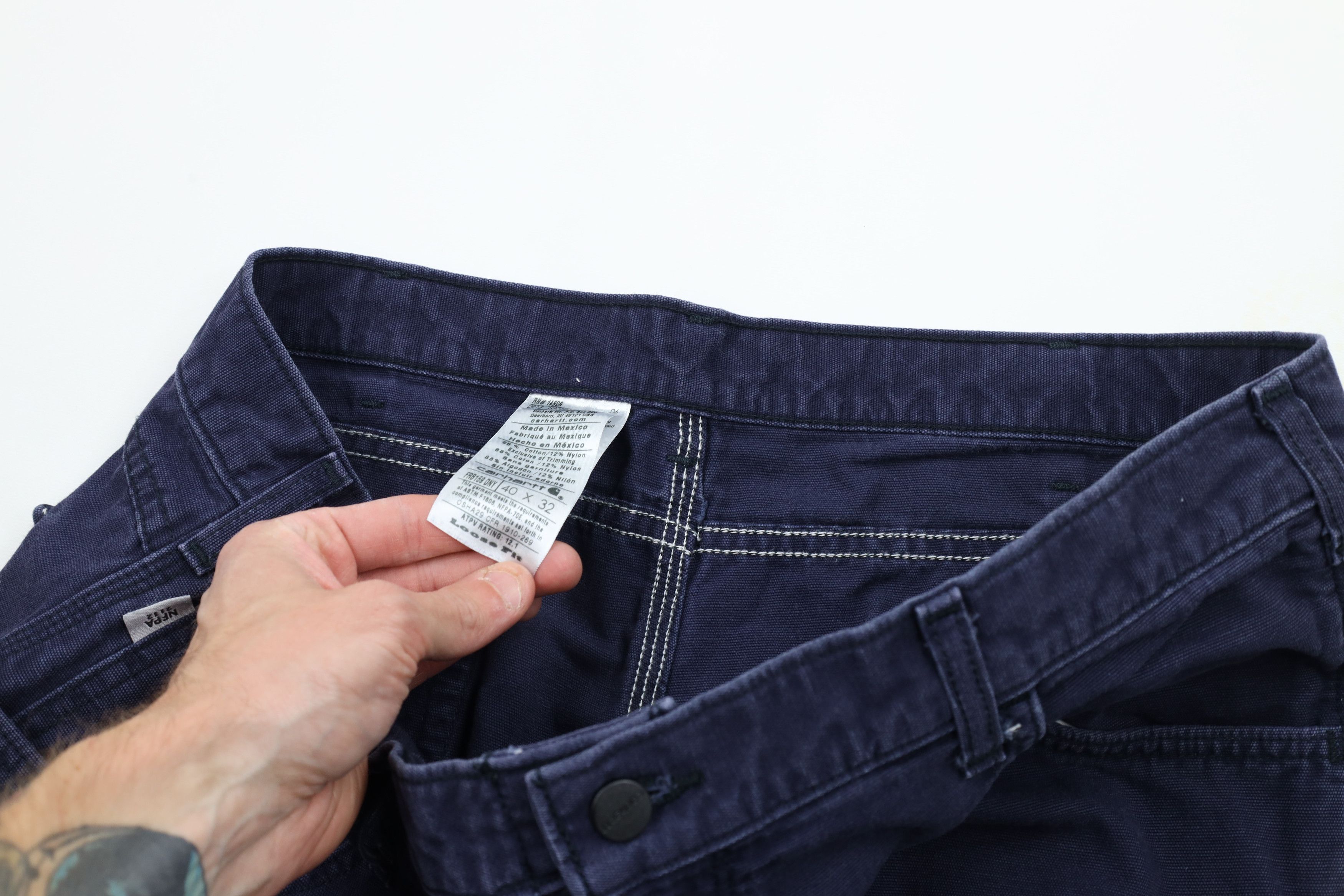 Carhartt × Vintage Vintage Carhartt FR Fire Flame Resistant Dungaree Work Pants Size US 40 / EU 56 - 7 Thumbnail