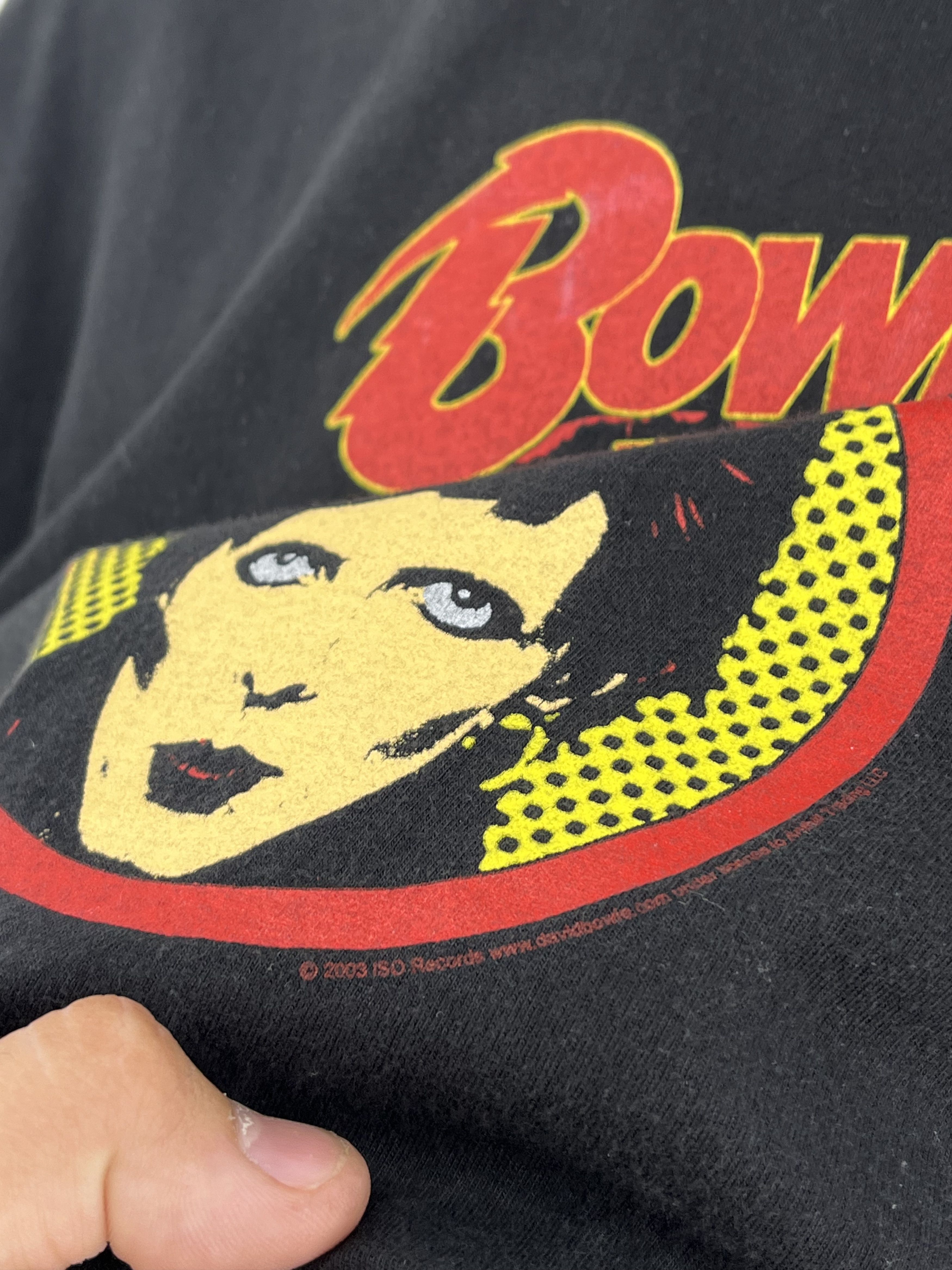 Other Men’s Vintage T-Shirt Bowie 2003 Size L Rock Band Black Size US L / EU 52-54 / 3 - 9 Thumbnail