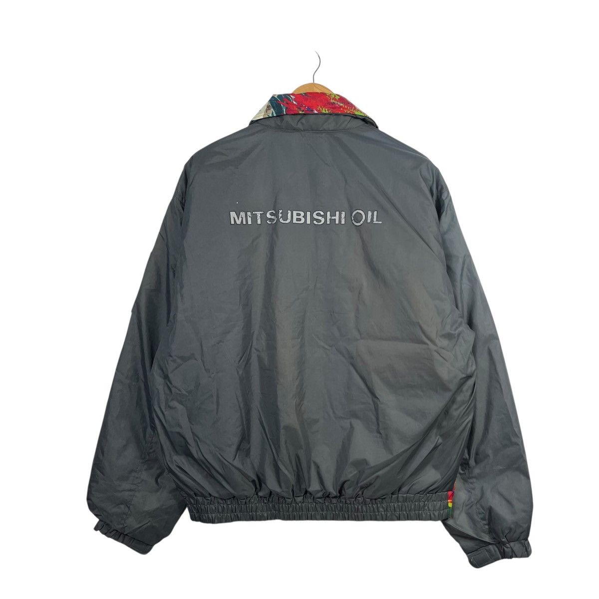 Vintage Vintage Mitsubishi Oil Parrot Graphic Reversible Windbreaker Size US XL / EU 56 / 4 - 4 Thumbnail