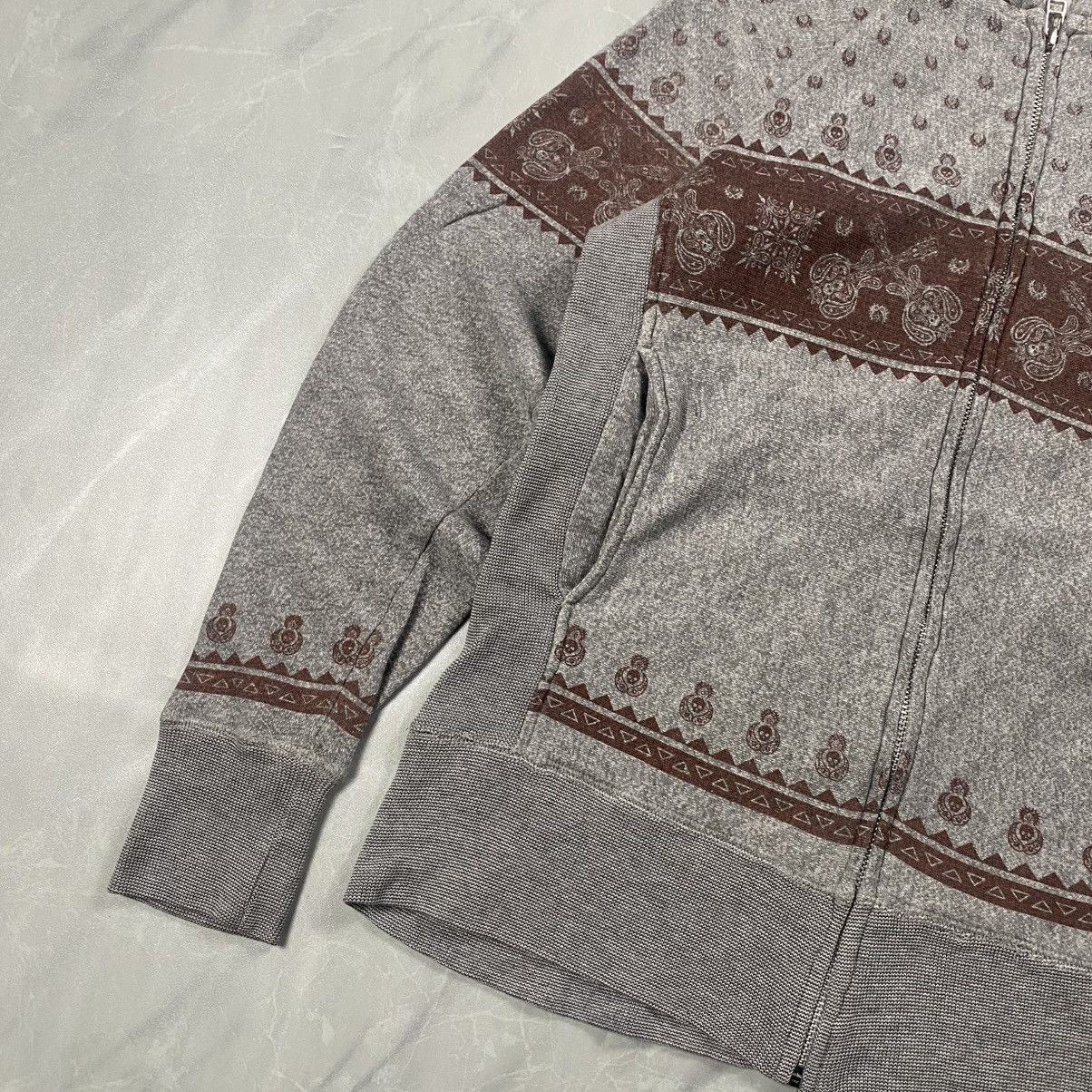 Defective Struct Rare y2k Defective Struct Goth Skull Paisley Zip Up Size US S / EU 44-46 / 1 - 3 Thumbnail