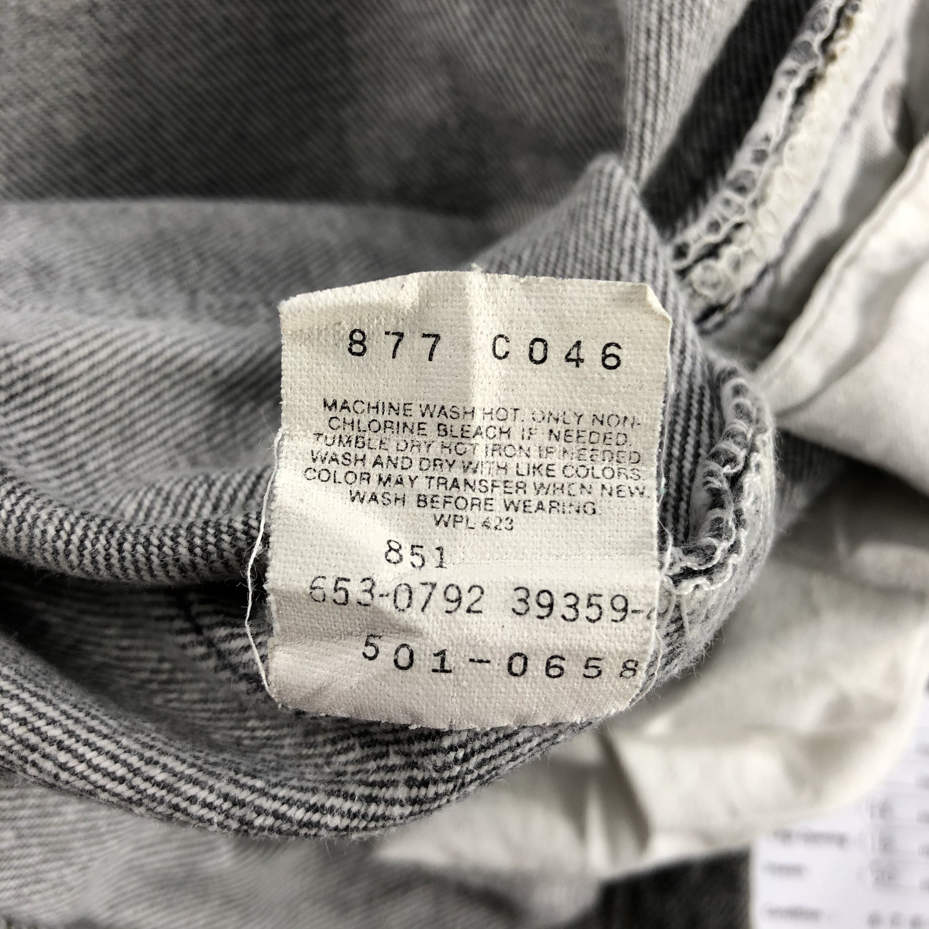 Levi's Vintage 90s Levis 501 Faded Black Jeans-J1648 Size US 38 / EU 54 - 14 Thumbnail
