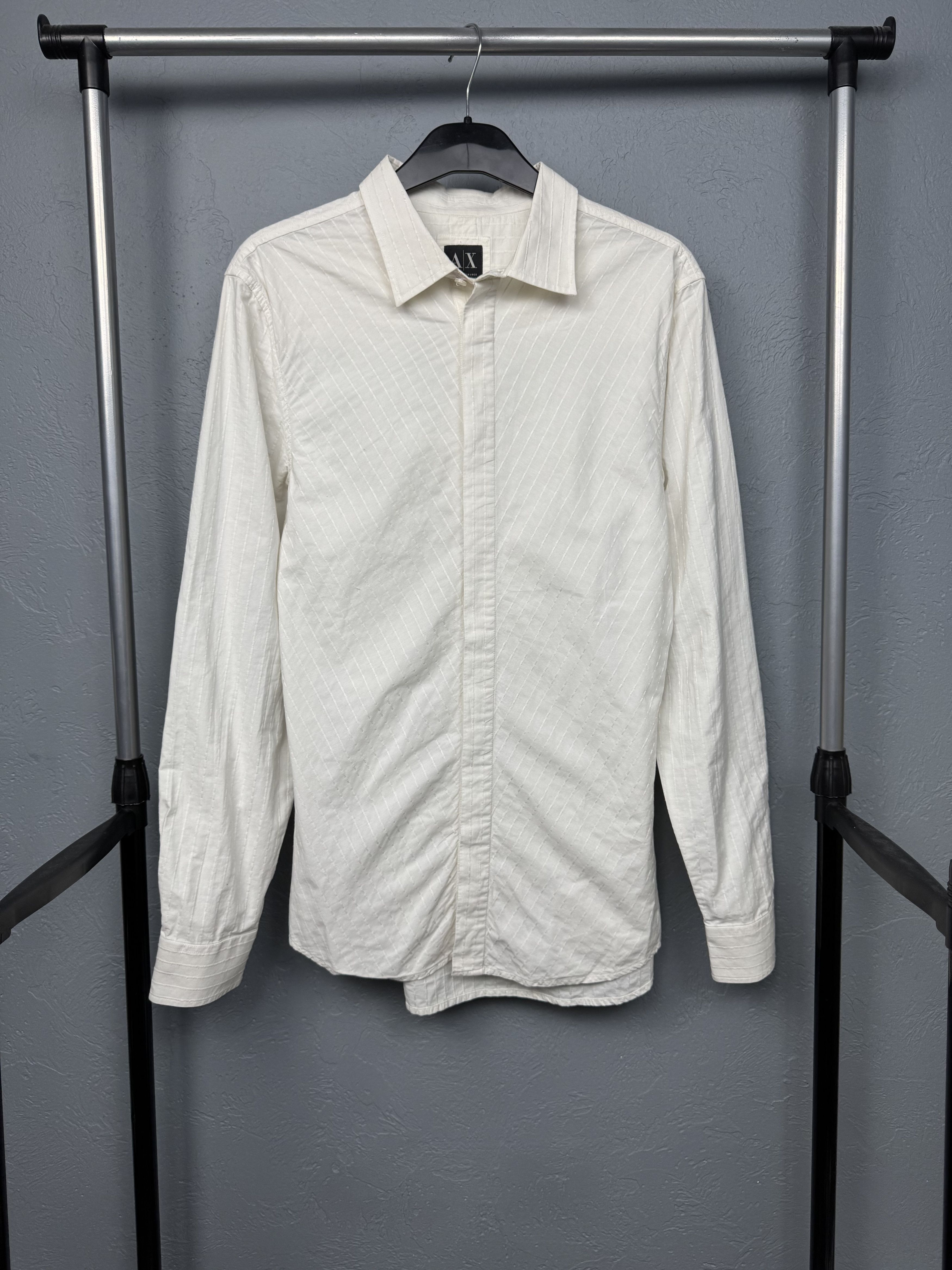 Armani Exchange Armani Exchange Mens Long Sleeve Shirt Size US M / EU 48-50 / 2 - 1 Thumbnail
