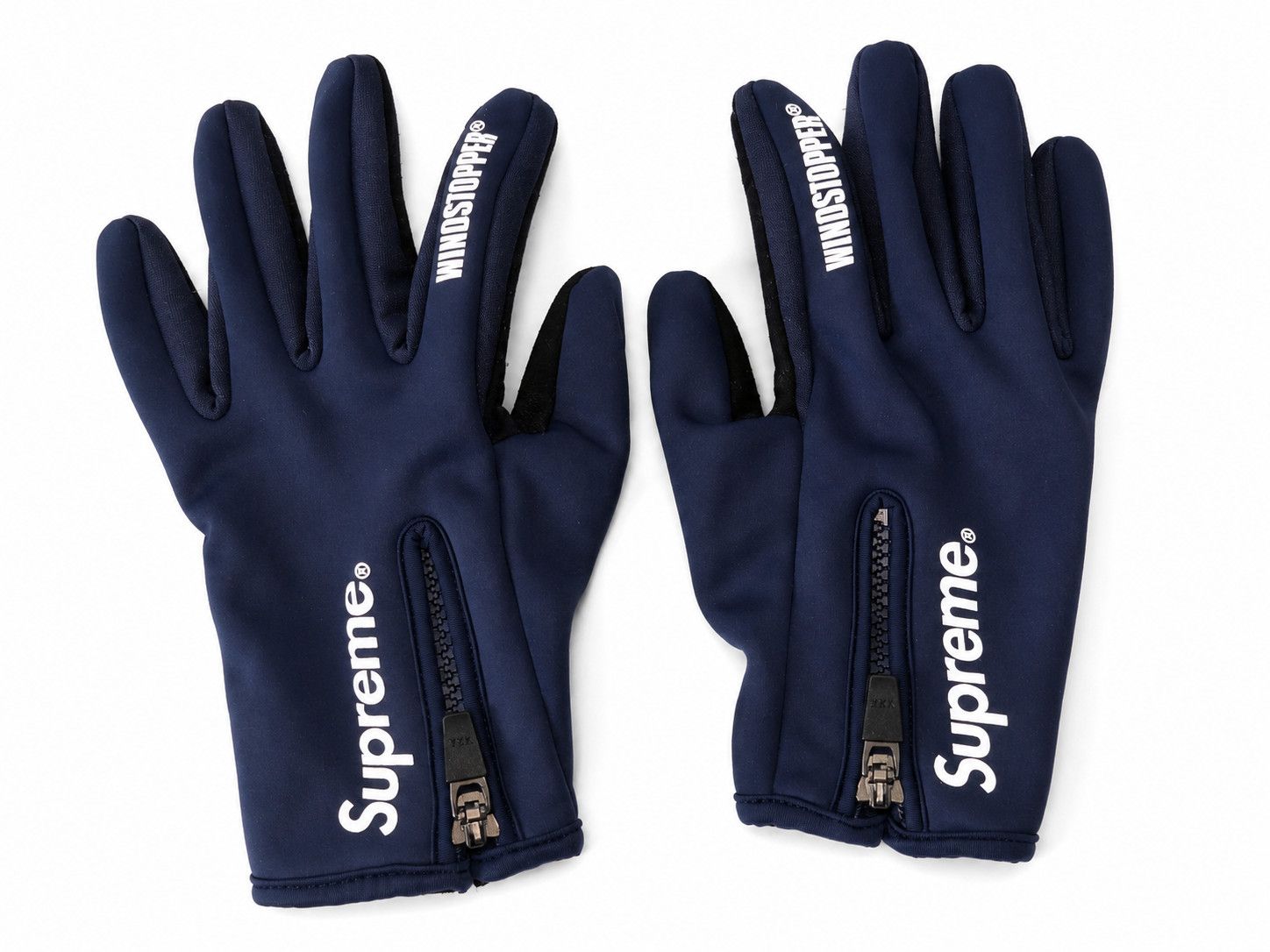 Supreme Supreme Windstopper Zip Gloves Black XLarge | Grailed