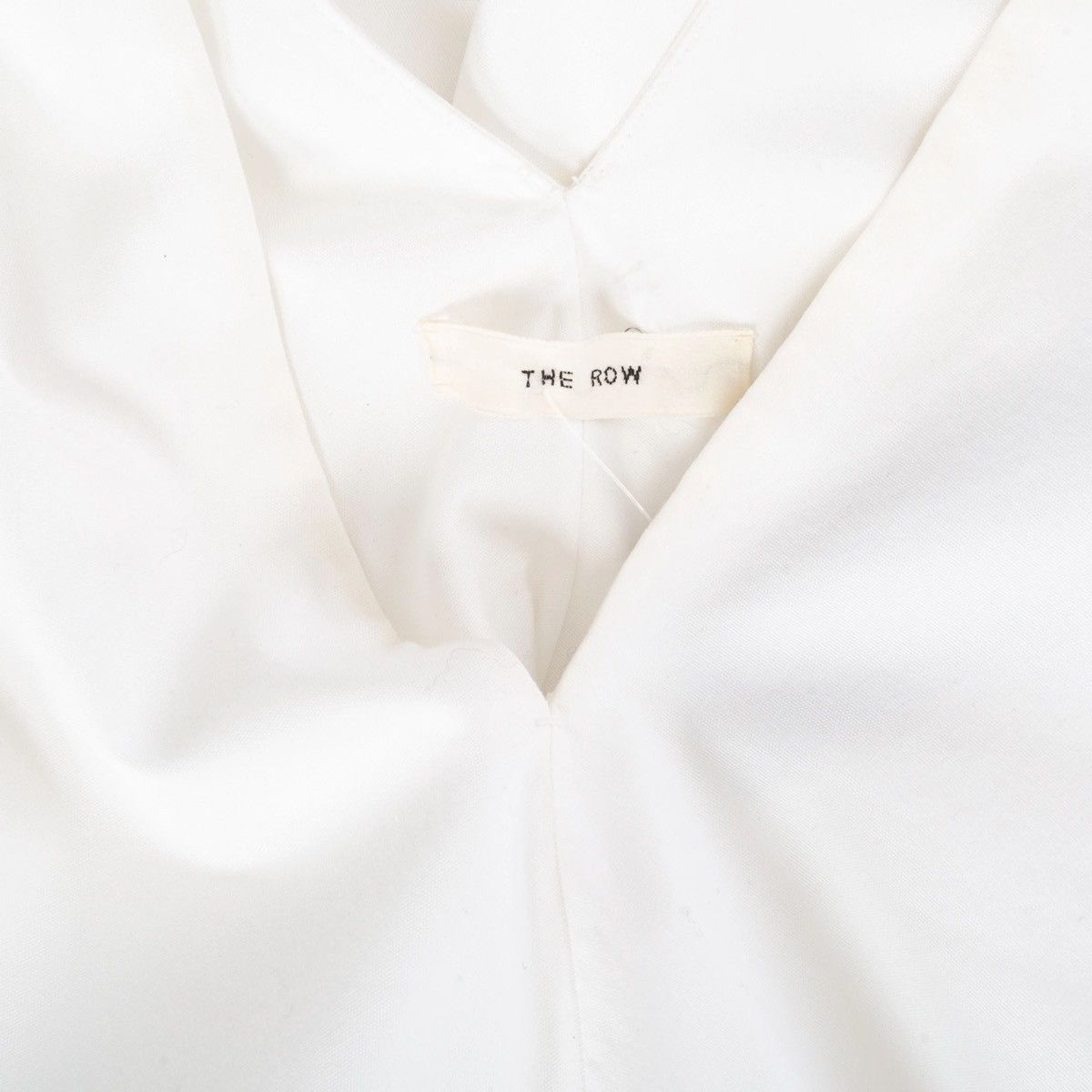 The Row The Row Lianne White V-Neck Tent Dress 2018 Size S / US 4 / IT 40 - 7 Thumbnail