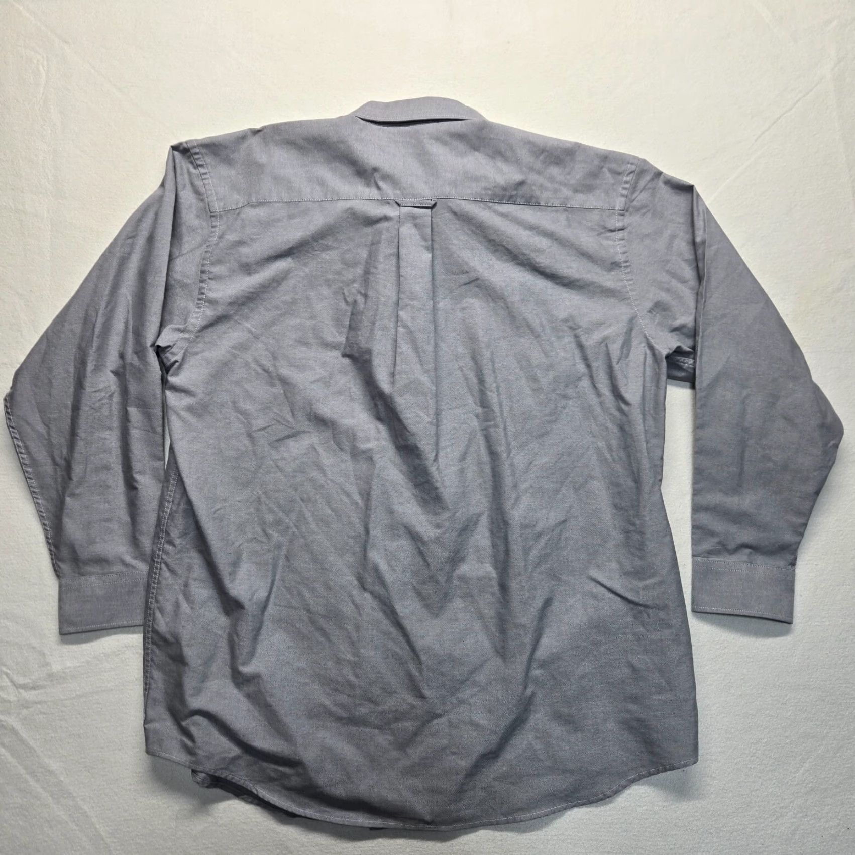 Cutter & Buck Cutter & Buck Shirt Button-Up Gray XL Mens Embroidered Logo Collared Long Sleeve Cotton Blend Vintage No Size US XL / EU 56 / 4 - 8 Thumbnail
