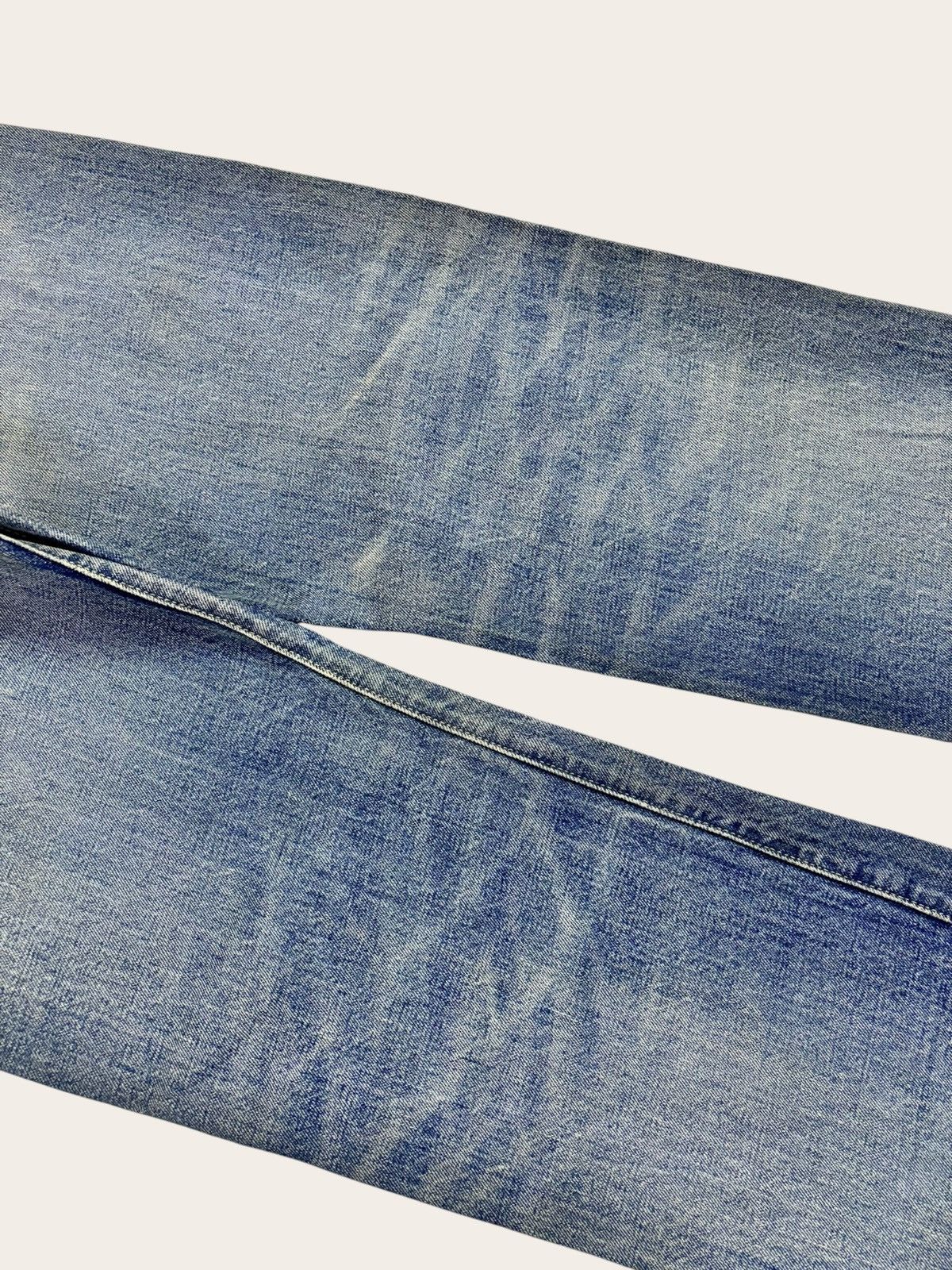 Denime 80s Japan Denime Selvedge Distress Jeans Size US 31 - 10 Thumbnail