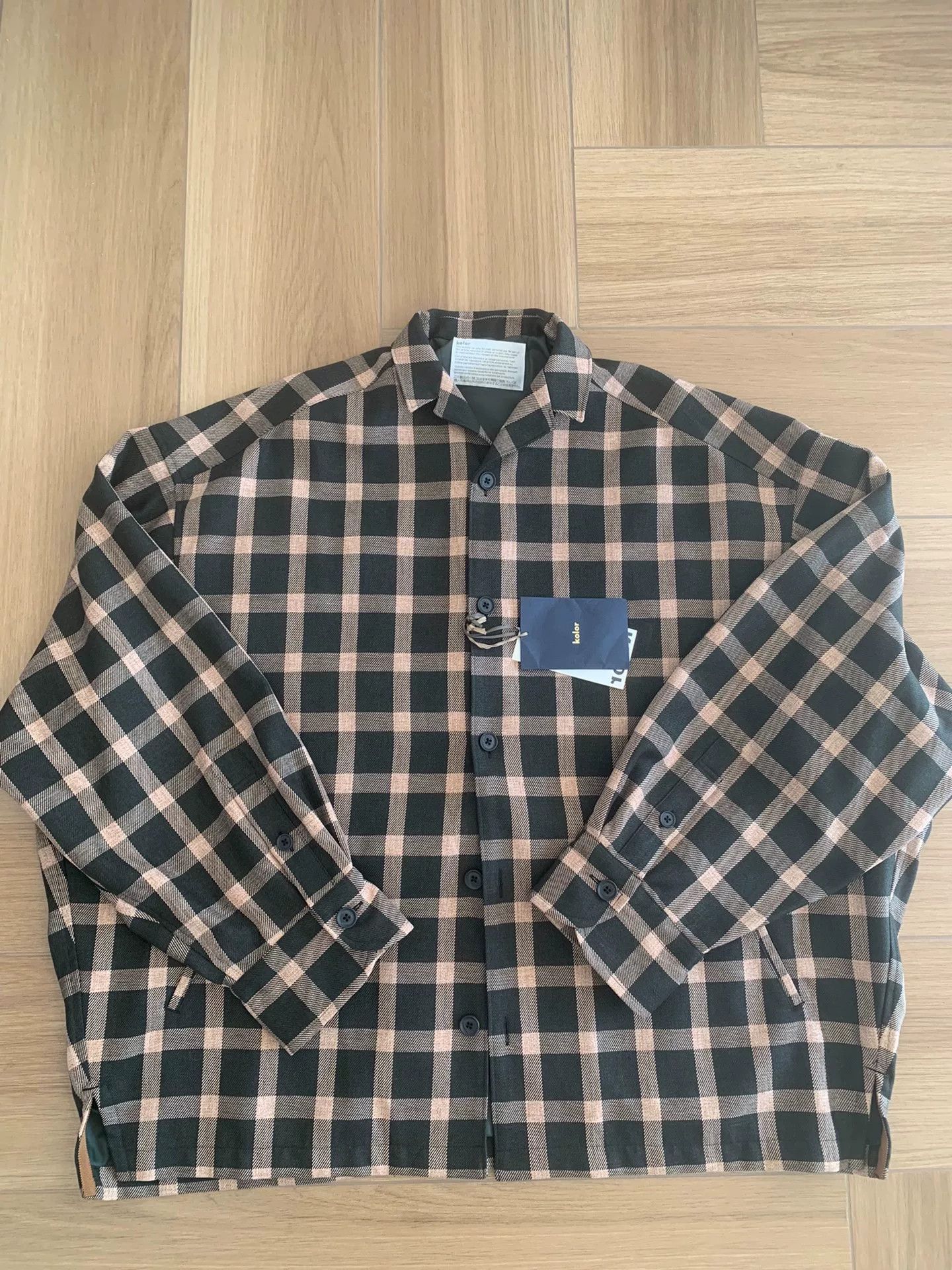 Kolor KOLOR 24AW Polyester Plaid Casual Shirt Size US L / EU 52-54 / 3 - 1 Thumbnail