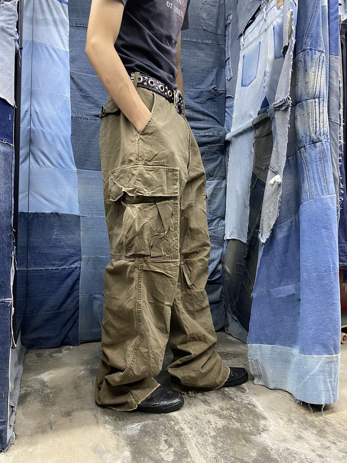 Vintage military cargo pant blue way clothing b 6251 Size US 30 / EU 46 - 15 Thumbnail