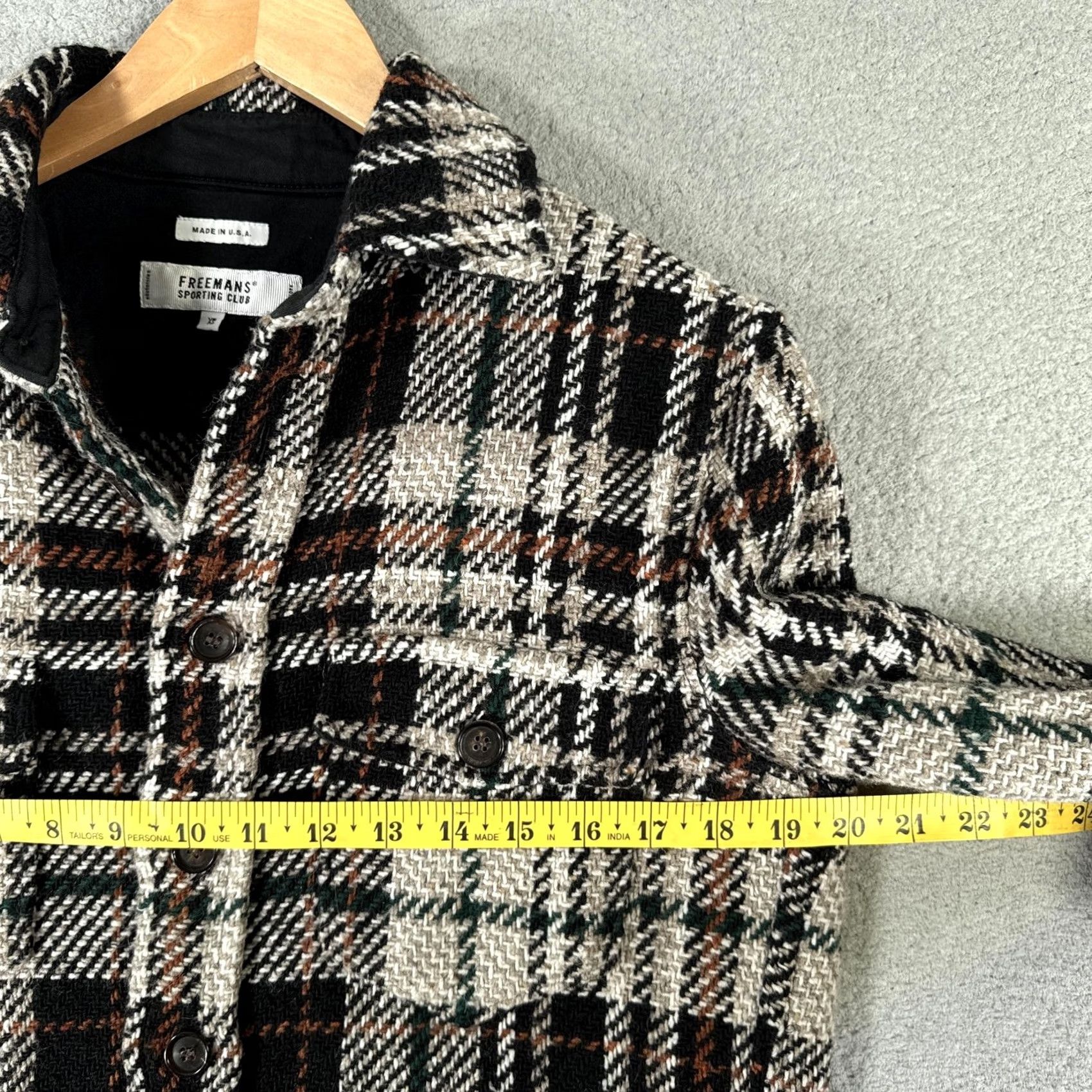 Vintage VINTAGE Freemans Sporting Club Shirt Jacket Mens XS Plaid Wool Blend USA FSC Shacket Size US XS / EU 42 / 0 - 6 Thumbnail