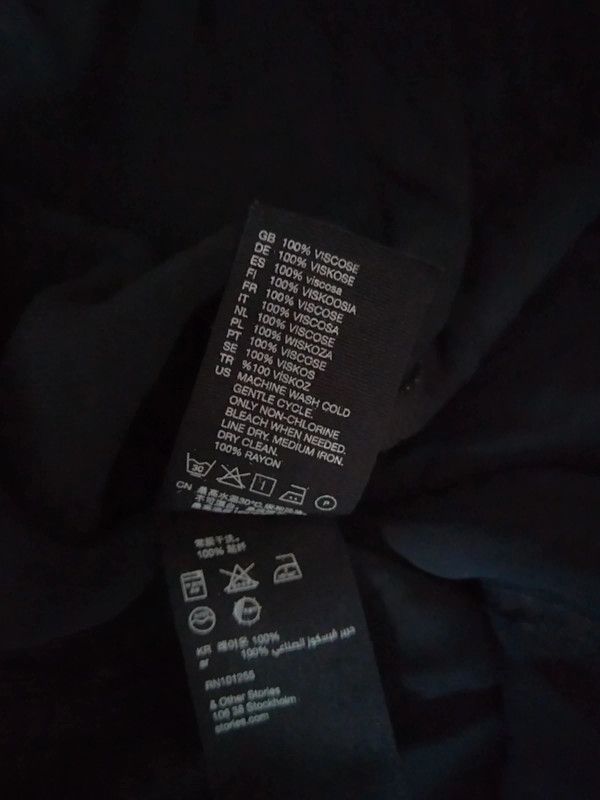 & Other Stories & Other Stories black viscose dress Size L / US 10 / IT 46 - 5 Thumbnail