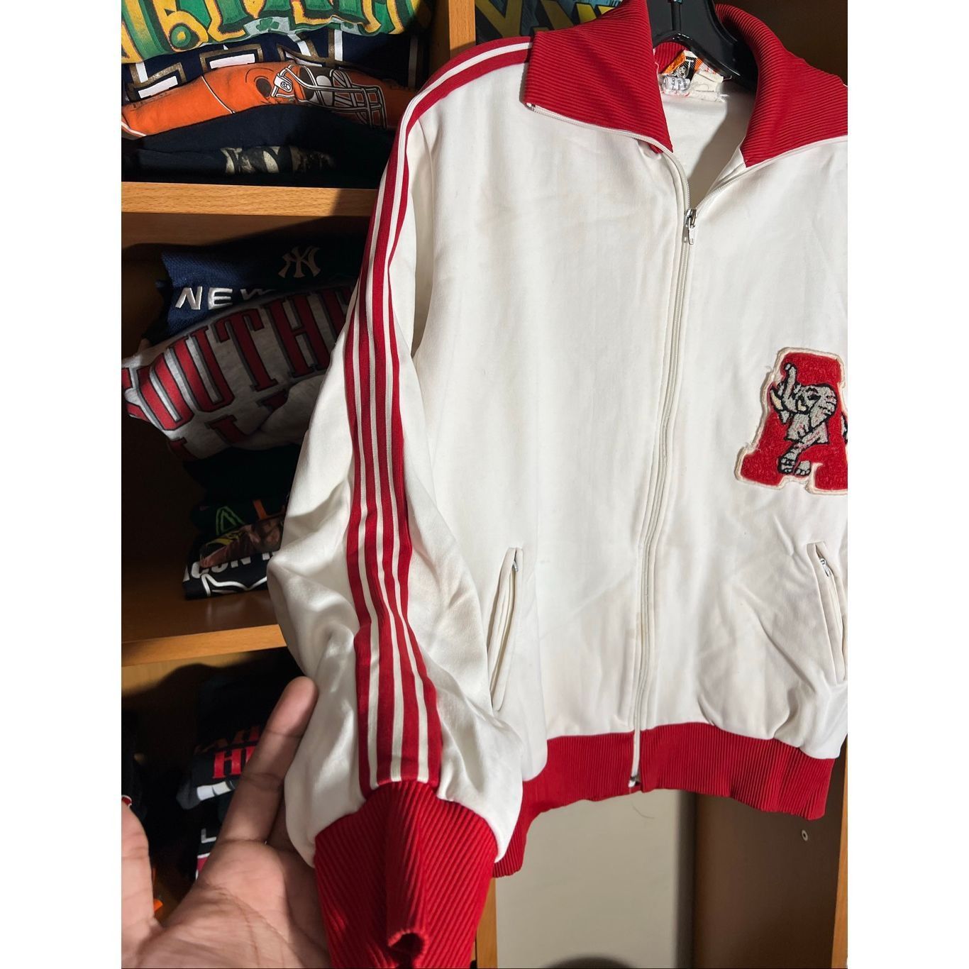 Vintage Vintage 70s Jelenk Japan Alabama Crimson Tide Track Jacket Size US L / EU 52-54 / 3 - 3 Thumbnail