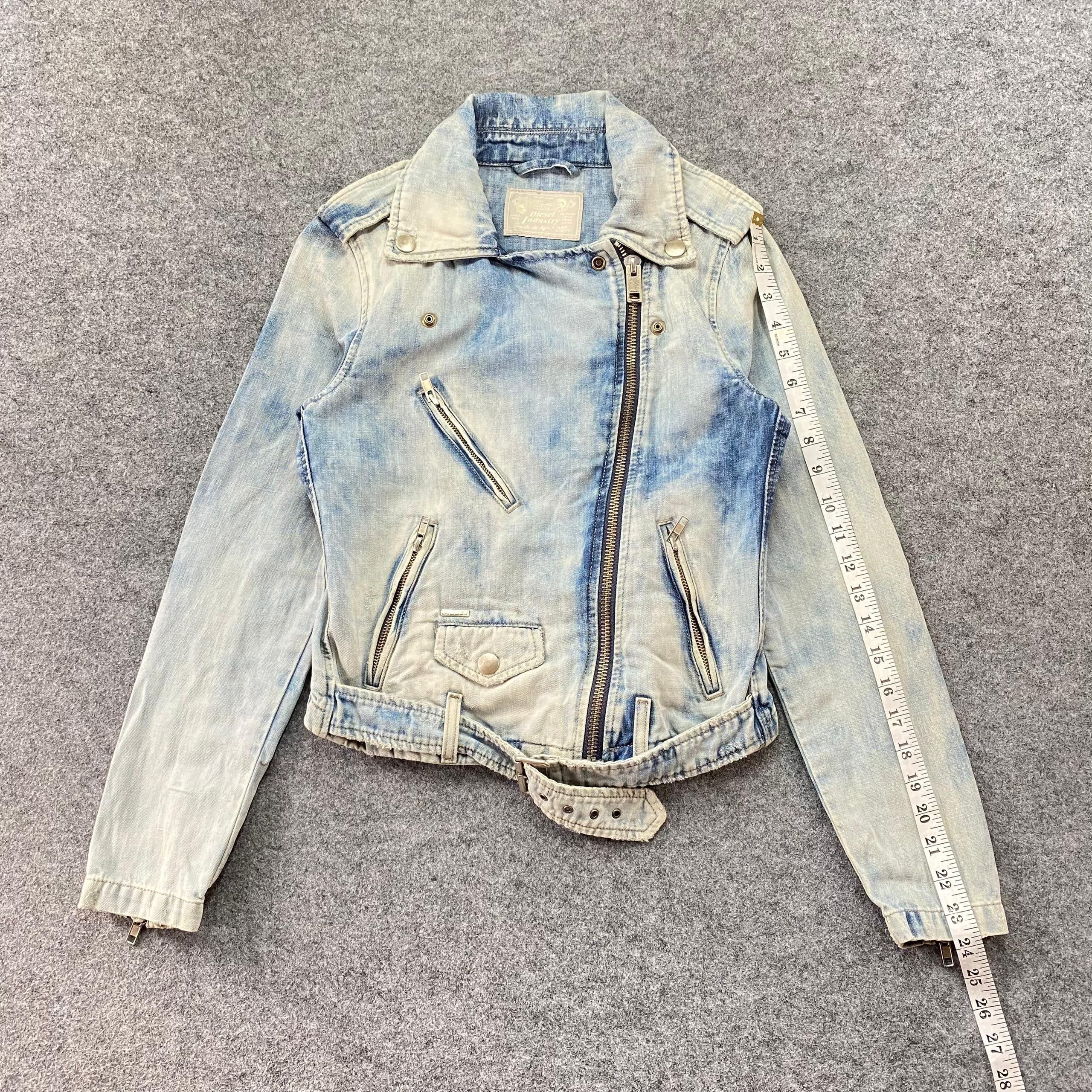 Diesel Vintage Diesel Industry Punk Denim Jacket Size L / US 10 / IT 46 - 10 Thumbnail