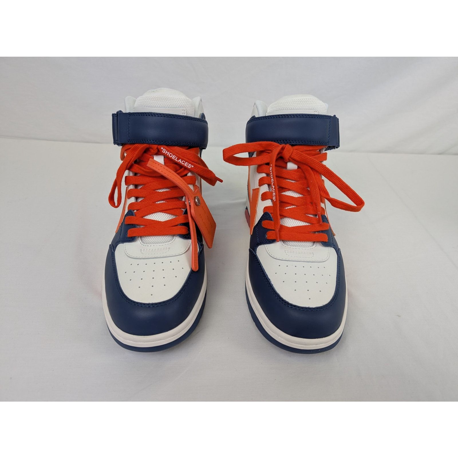 Off-White o1rshd1 Out of office Mid Top Lea Sneakers in Blue Size US 10 / EU 43 - 9 Thumbnail