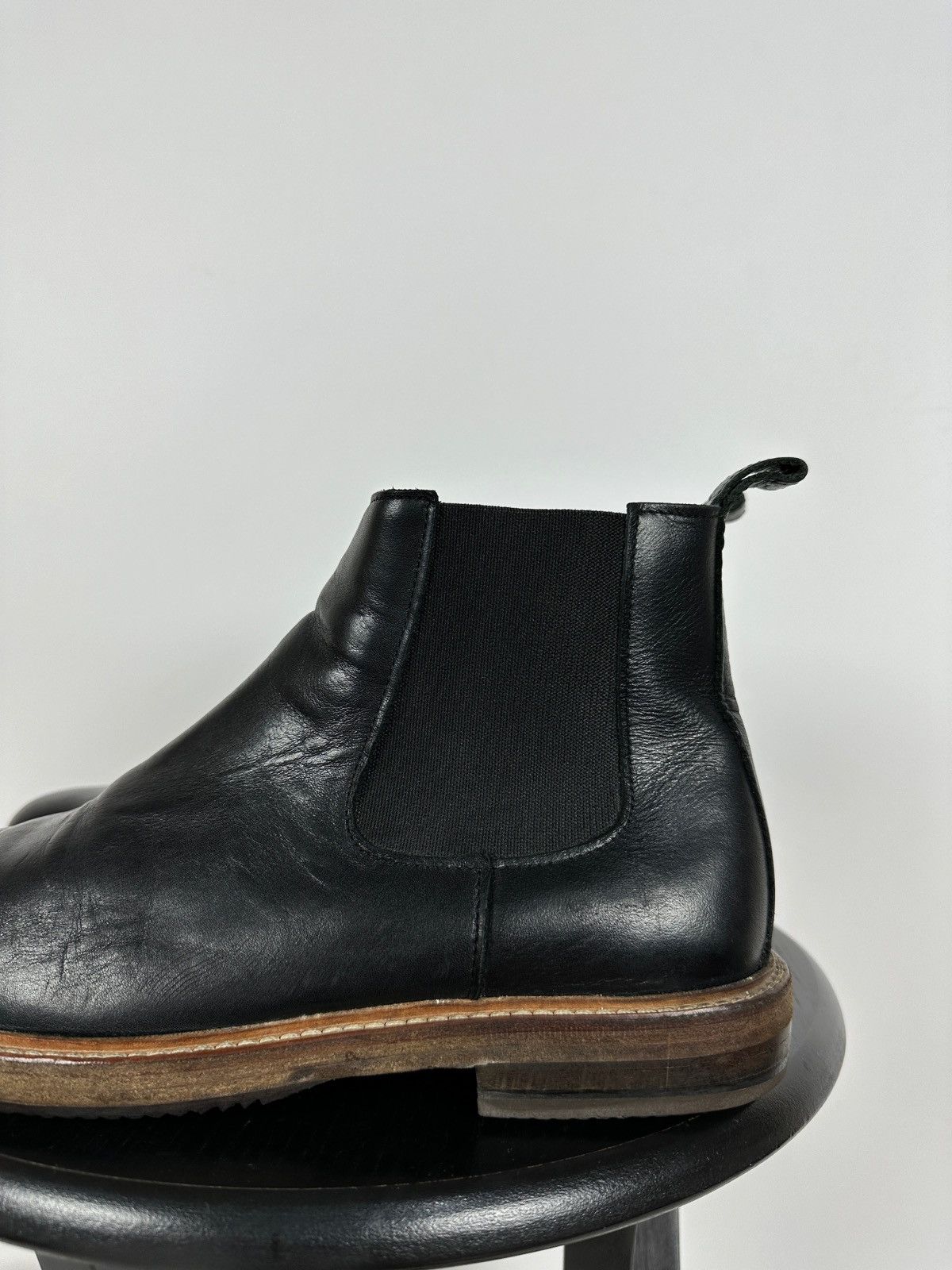 A.P.C. A.P.C Black Leather Chelsea Boots Size US 7 / EU 40 - 13 Thumbnail