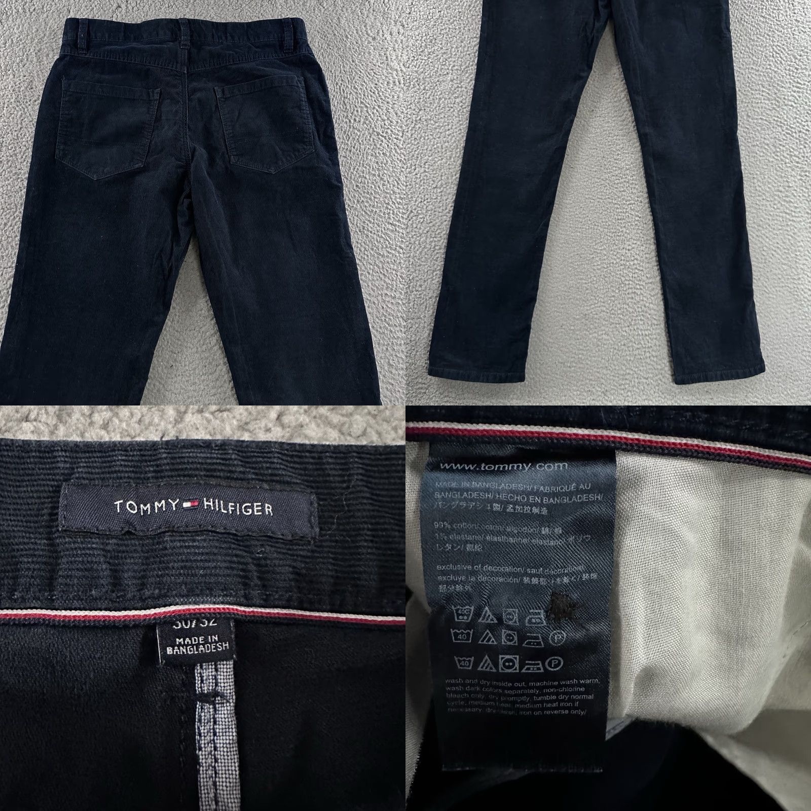 Tommy Hilfiger Tommy Hilfiger Jeans Mens Blue 30x32 Straight Corduroy Cotton Blend Adult Regular Jeans Men Blue Corduroy 30x32 Straight Mens Size US 30 / EU 46 - 9 Thumbnail