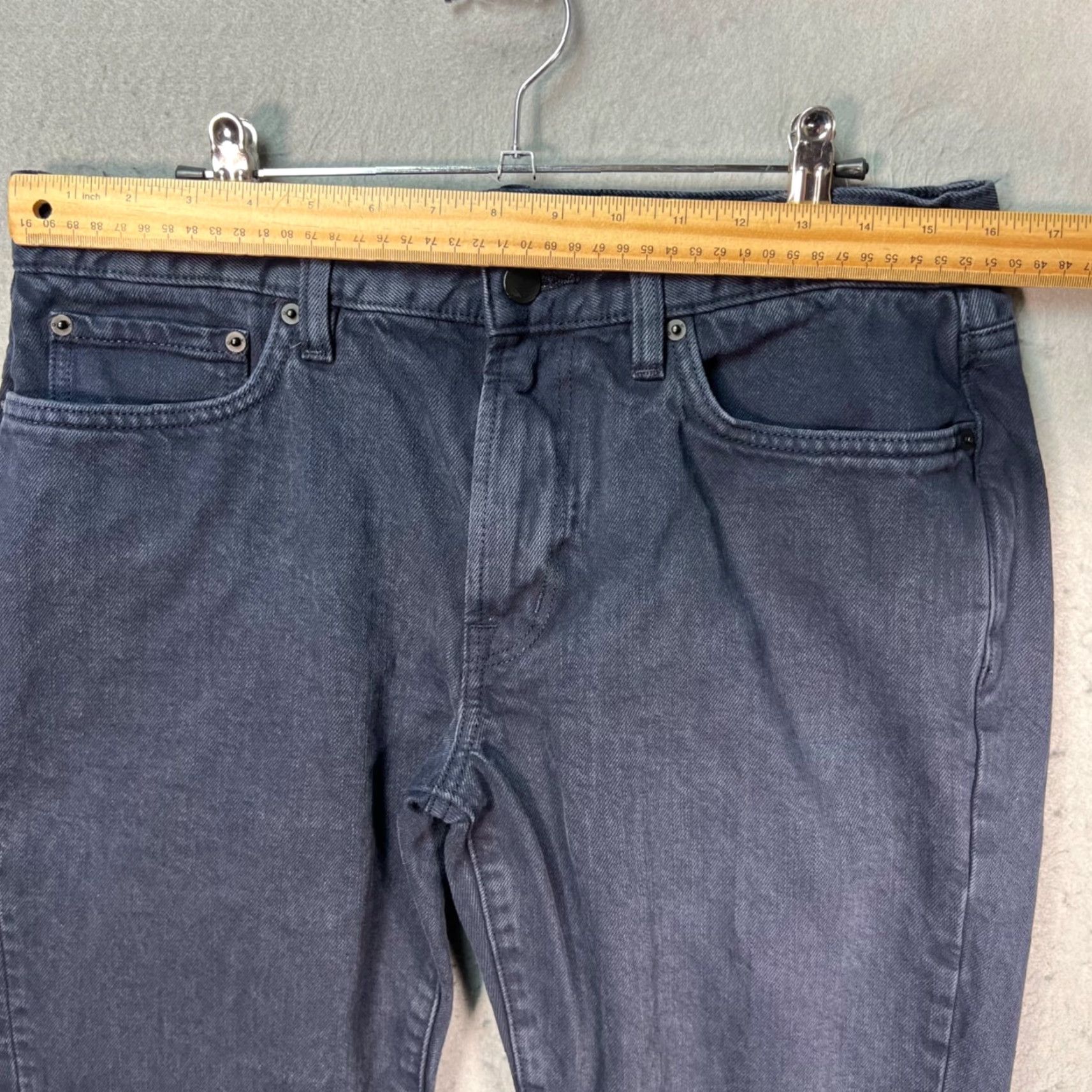 Outerknown Outerknown Jeans Men 31 x 30 Blue Dark Wash Organic Cotton Drifter Tapered Denim 5-Pocket Block Slim Regular Short Vintage No Size US 31 - 5 Thumbnail