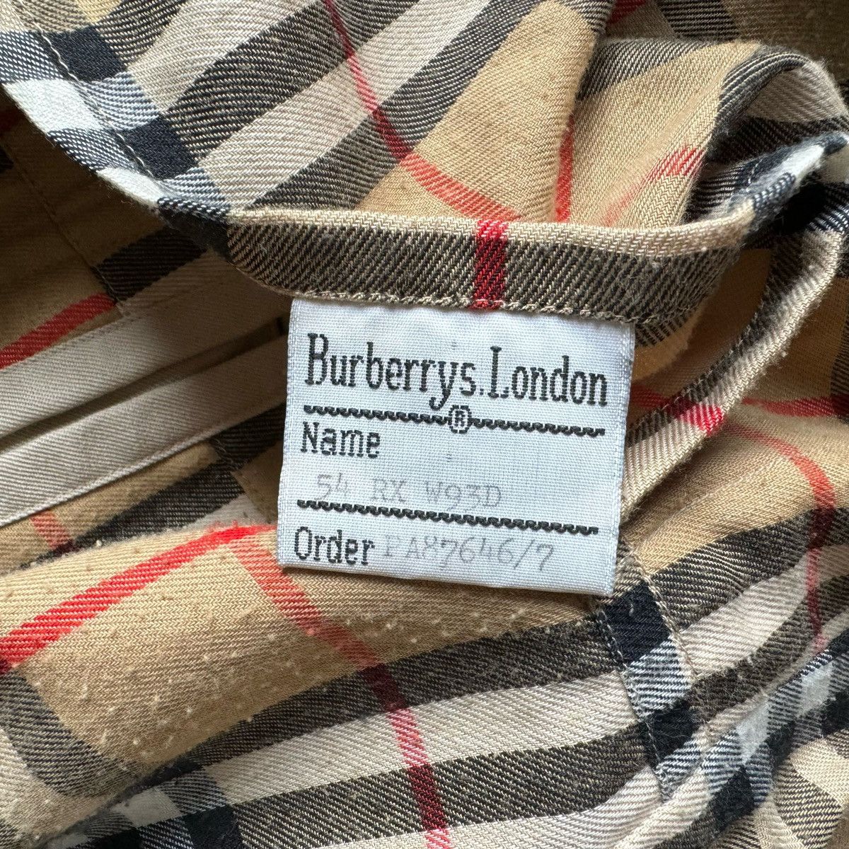 Burberry × Burberry Prorsum × Vintage Vintage Burberry’s Burberry Nova Check Men’s Trench Coat Size US L / EU 52-54 / 3 - 8 Thumbnail