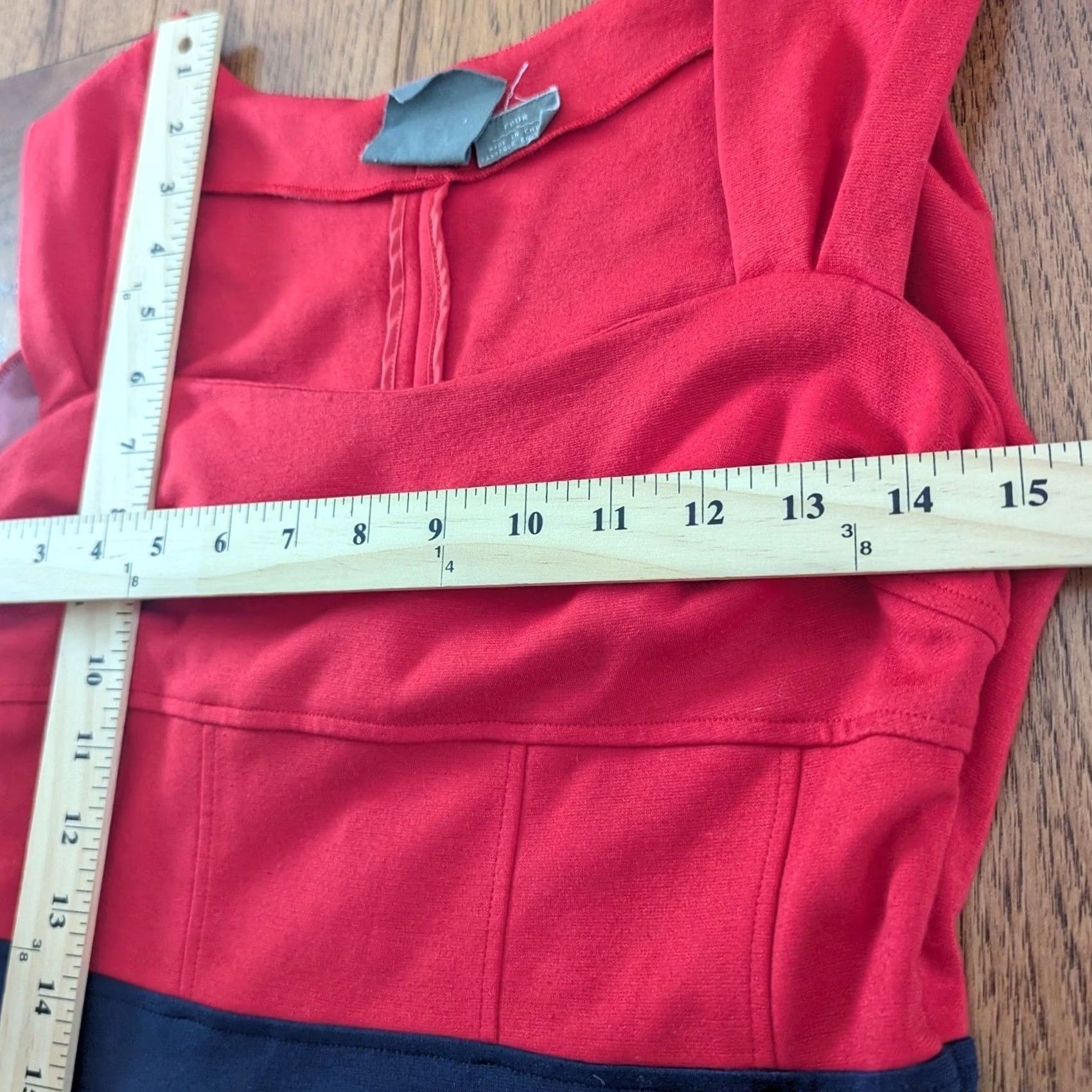 Anthropologie Girls From Savoy Anthropologie Red and Blue Colorblock Ponte Knit Dress Size 4 Size S / US 4 / IT 40 - 7 Thumbnail