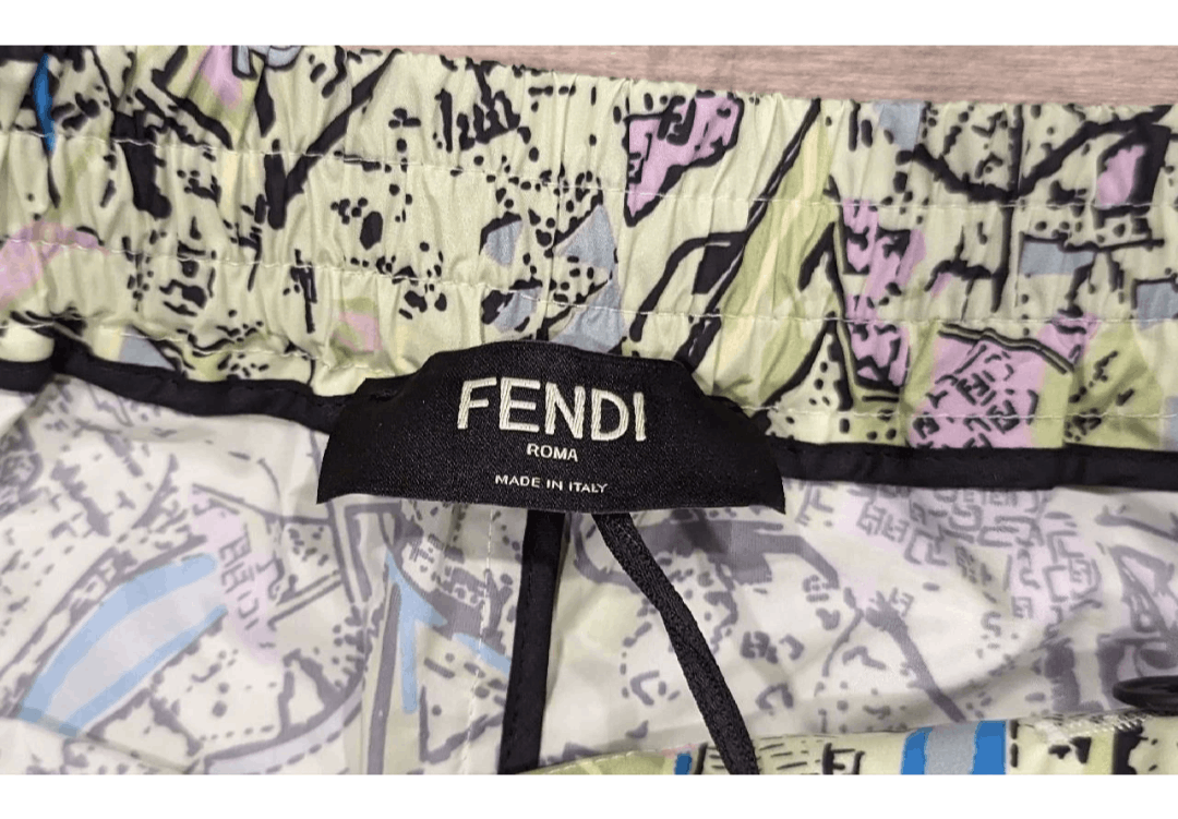 Fendi FENDI Abstract Map Print Bermuda Shorts Eden 54 US 38 Size US 38 / EU 54 - 5 Thumbnail