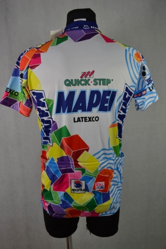 Vintage Vintage Sportful Mapei Quick-Step Latexco 1999 Cycling Shirt Size US M / EU 48-50 / 2 - 2 Thumbnail