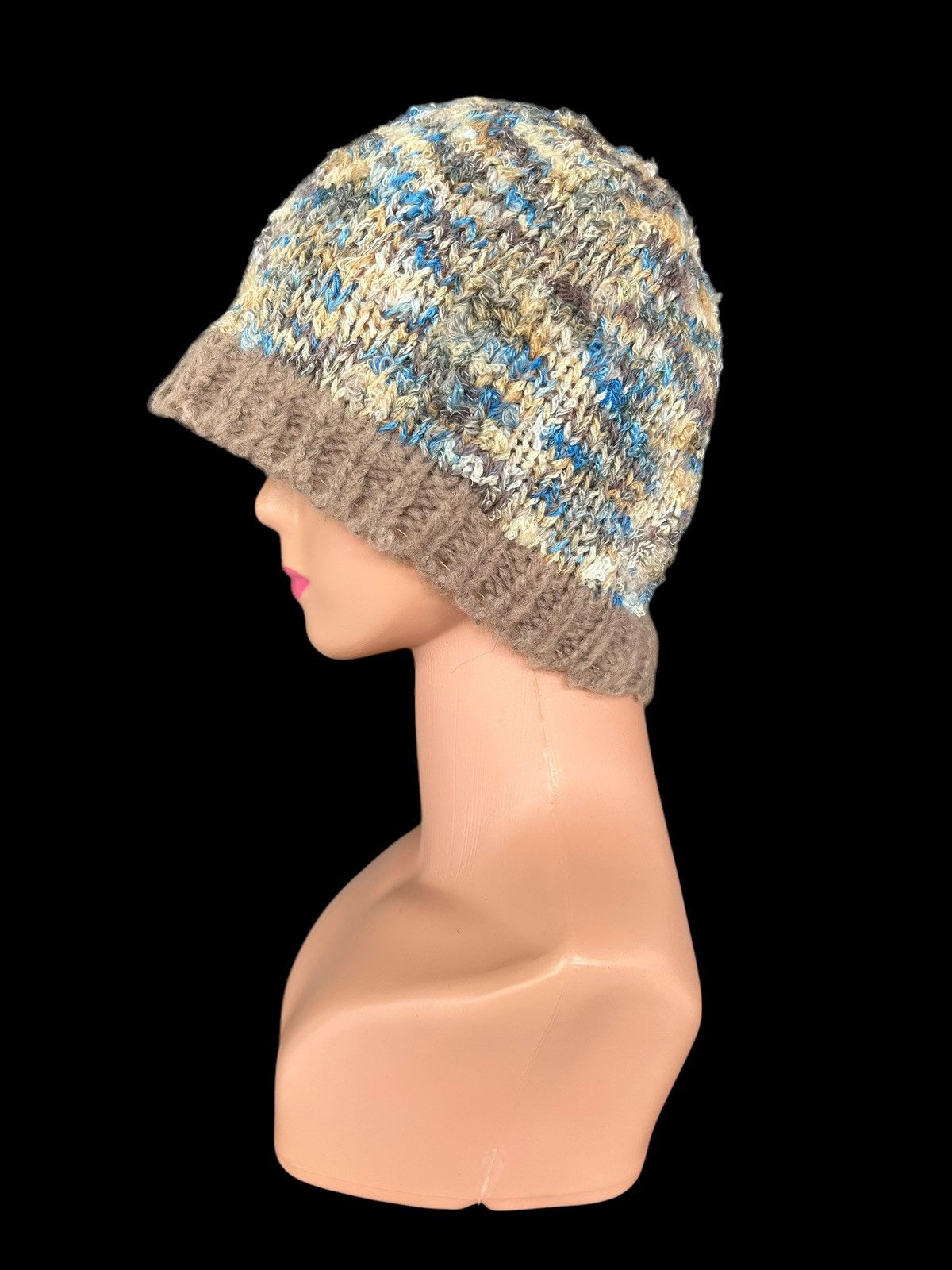 Japanese Brand × Kapital × Vintage Ceochet Knitted Handmade Japanese Beanie Hats Size ONE SIZE - 3 Thumbnail