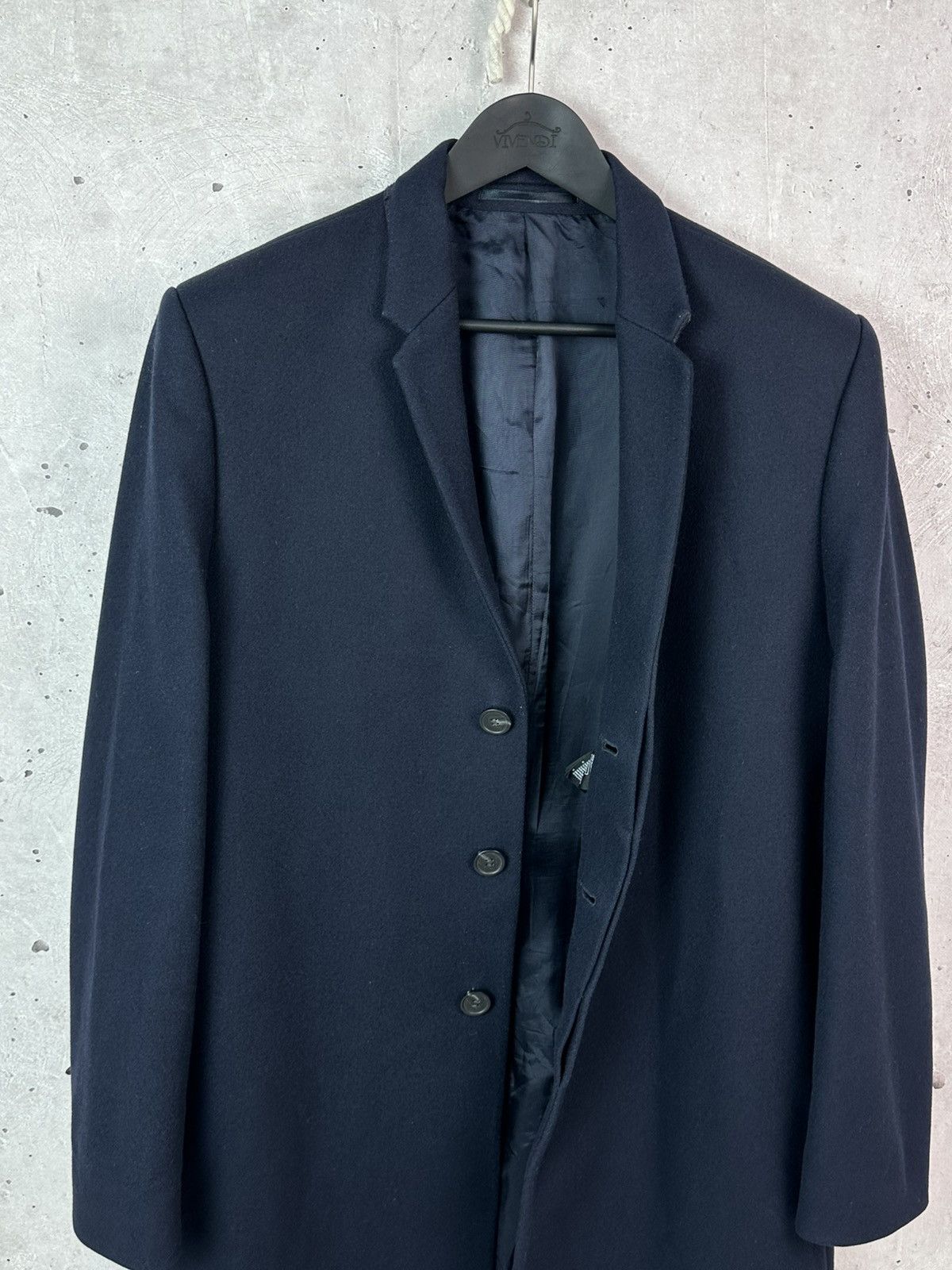 Cos COS Wool Navy Blue Three-Buttons Long Sleeve Men’s Coat Size US L / EU 52-54 / 3 - 5 Thumbnail