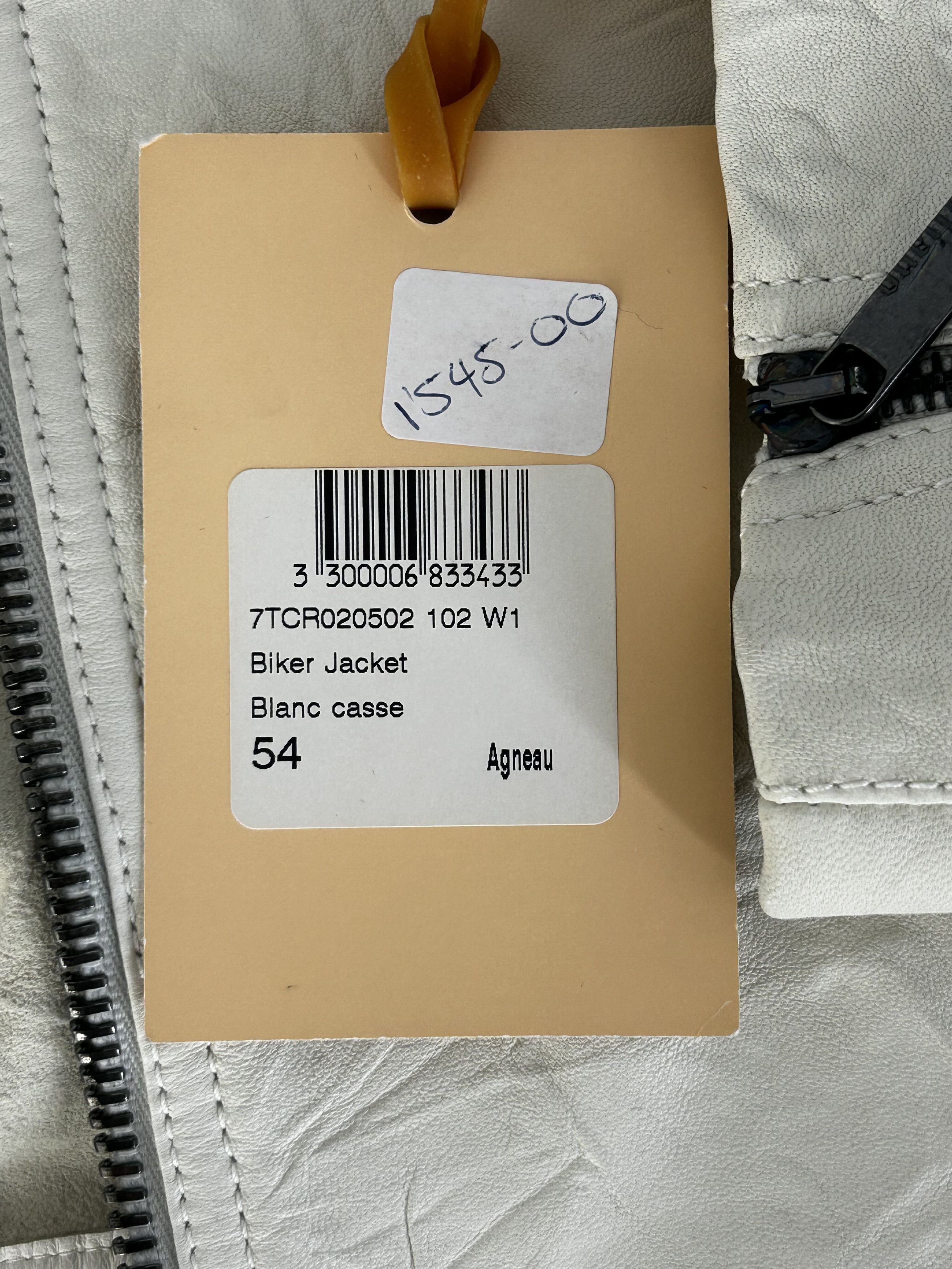 John Galliano John Galliano Lamb Skin Off White Classic Style Biker Jacket Size US XXL / EU 58 / 5 - 4 Thumbnail