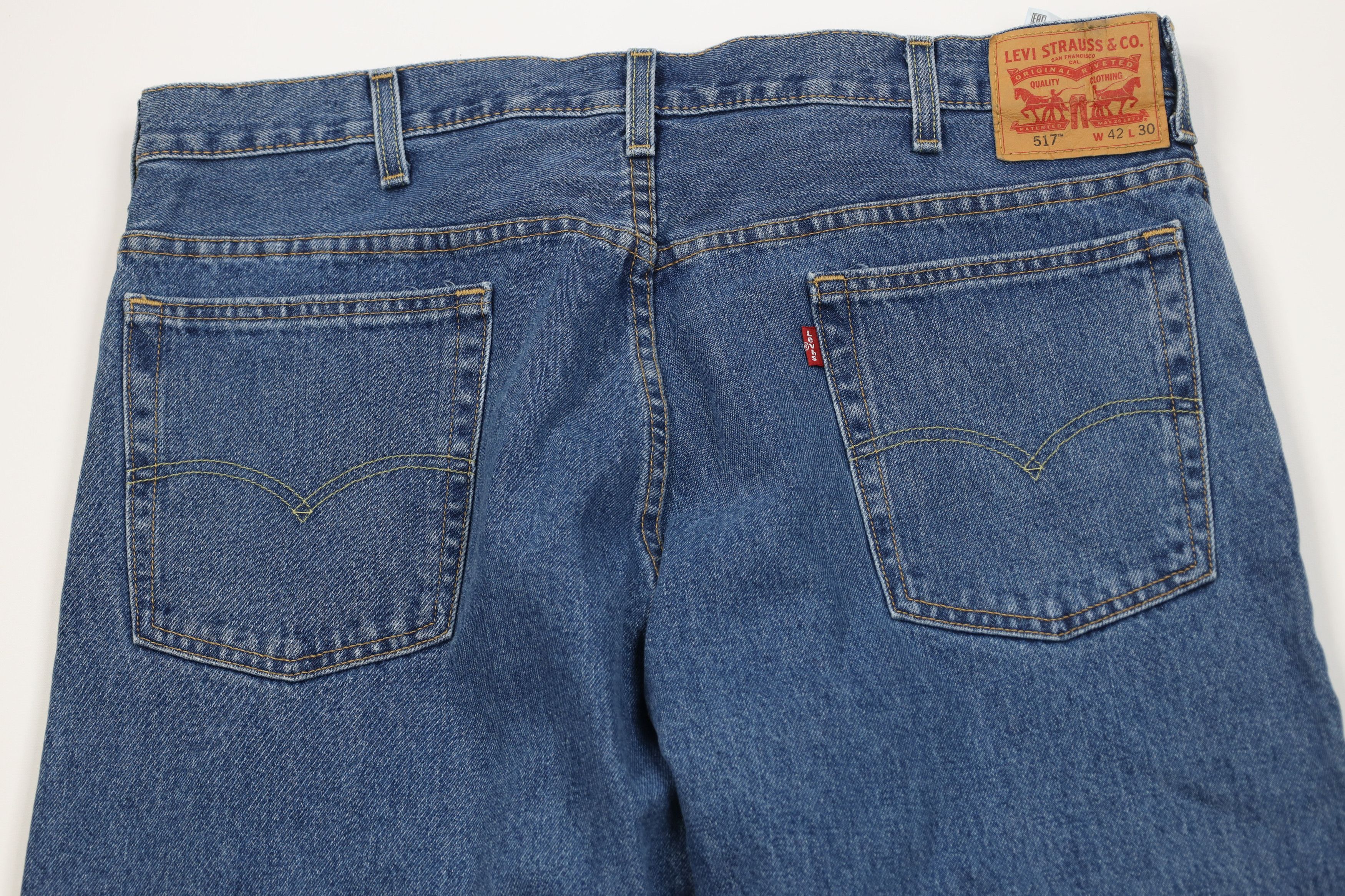 Levi's Vintage Y2K Levis 517 Western Wide Leg Denim Jeans Blue Size US 42 / EU 58 - 10 Thumbnail