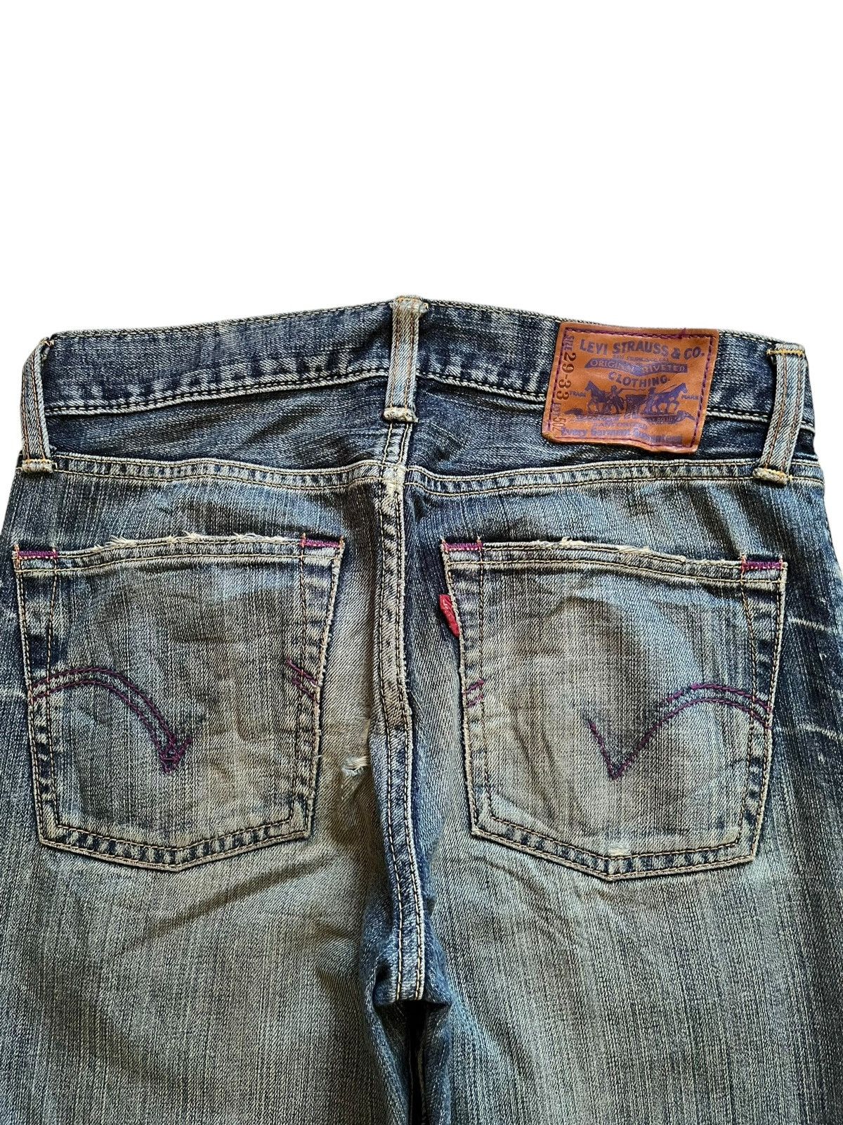 Levi's × Levi's Vintage Clothing Vintage 90s Levis 502 Mud Wash Distressed Loose Jeans Size US 31 - 8 Thumbnail