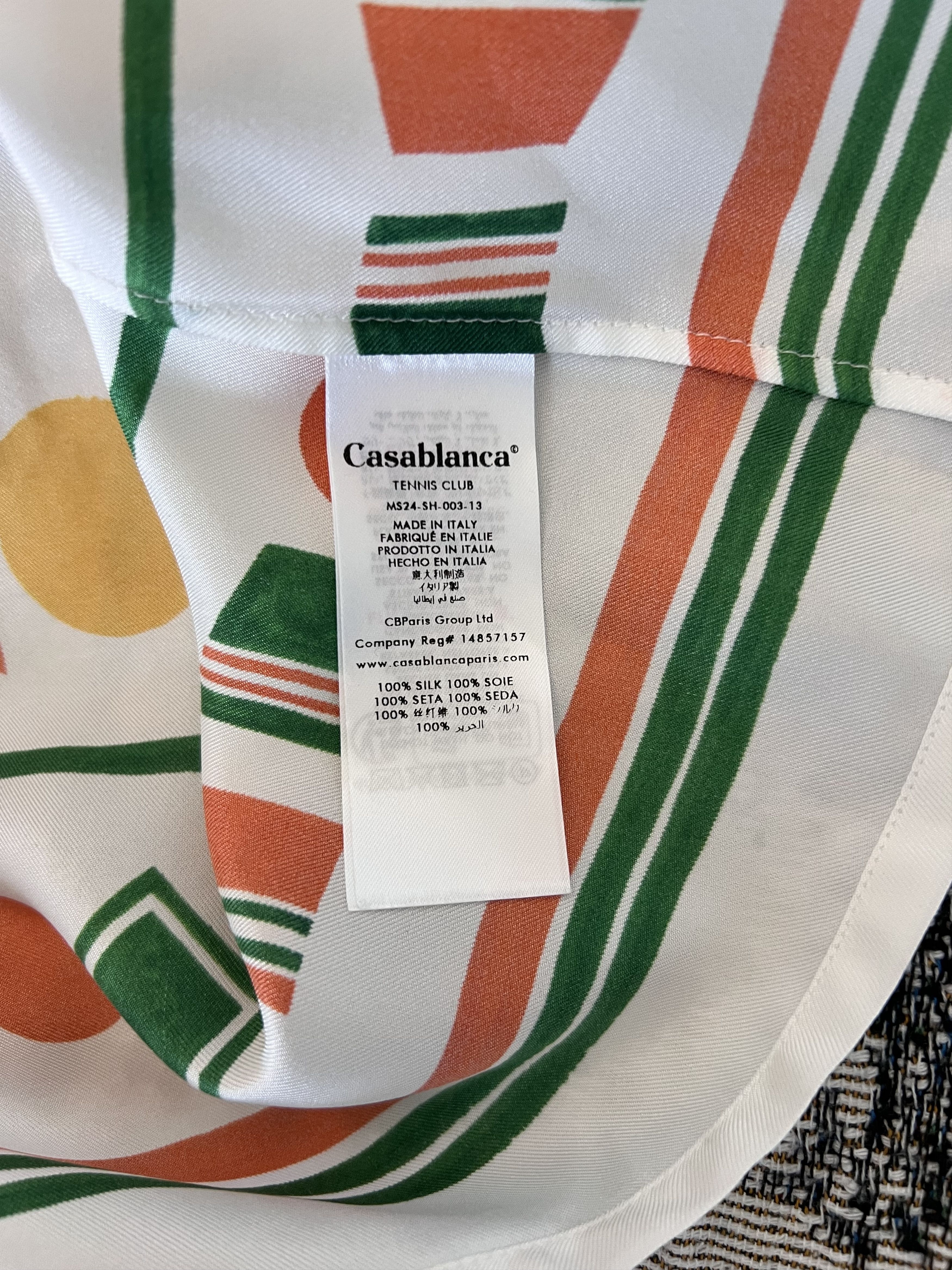 Casablanca Casablanca Playful Eagle Silk Button Down Shirt Size US M / EU 48-50 / 2 - 8 Thumbnail