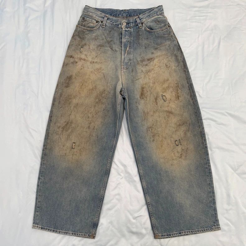 Acne Studios acne studios Mud-dyed aged loose jeans Size US 28 / EU 44 - 1 Thumbnail