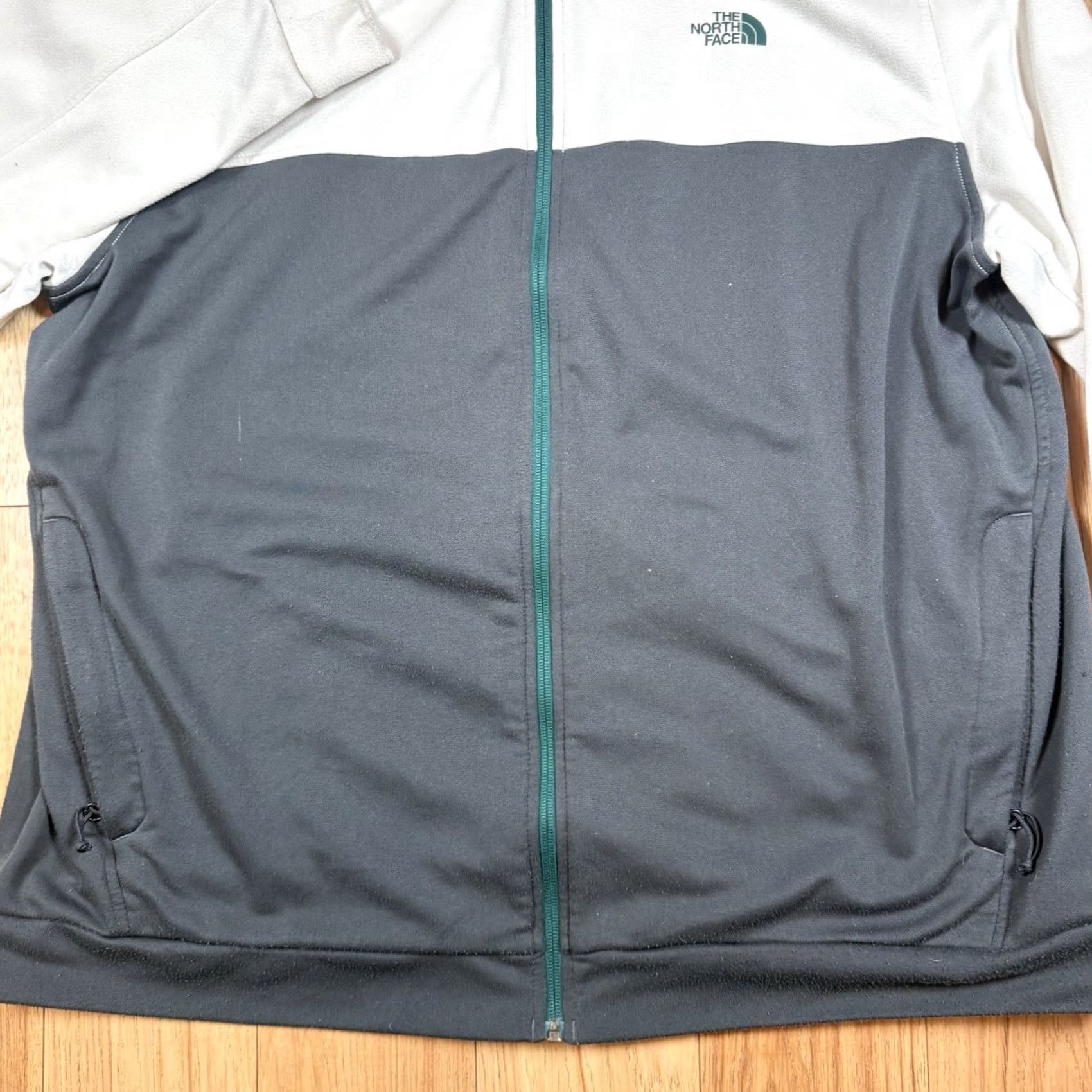 The North Face The North Face Jacket Full Zip Men XXL Lined Fleece Polyester White Grey Multicolor 2XL Regular Mens Size US XXL / EU 58 / 5 - 3 Thumbnail