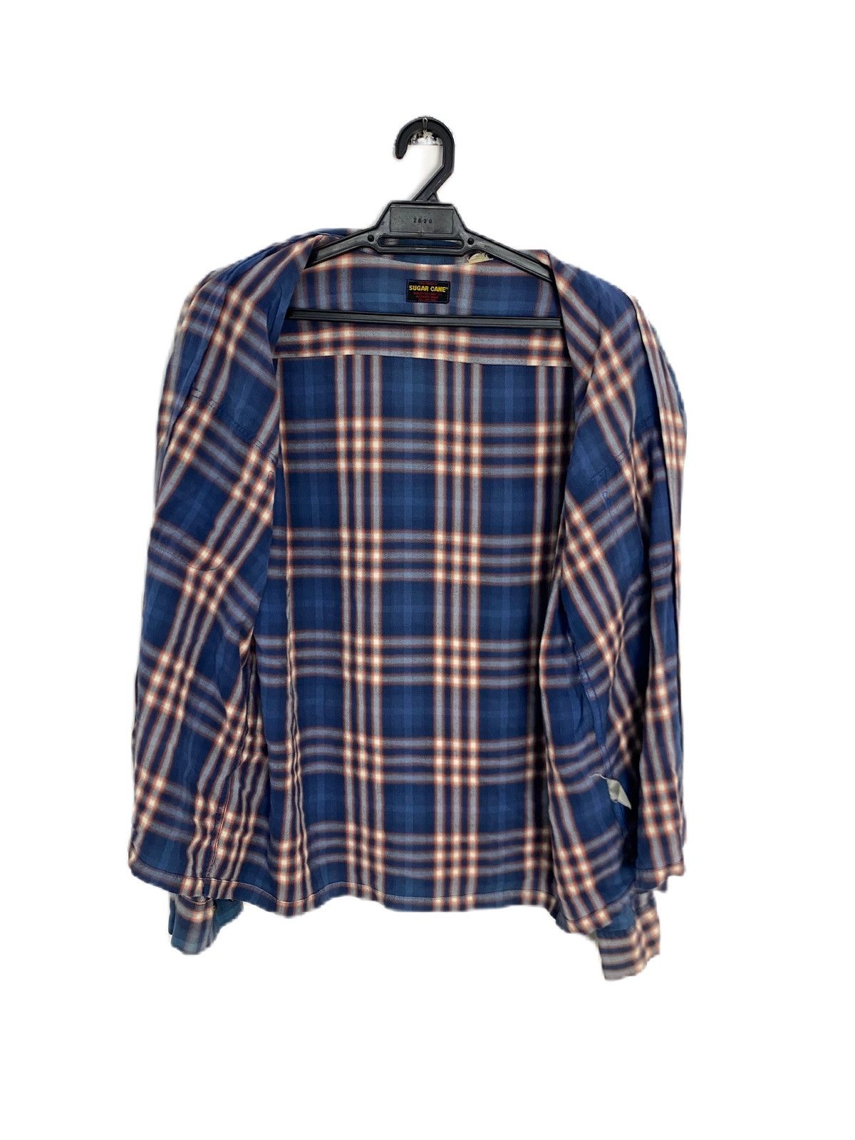 Sugar Cane × Toyo Enterprises Sugar Cane Rayon Shadow Check Flannel Button Up Shirt Size US M / EU 48-50 / 2 - 3 Thumbnail