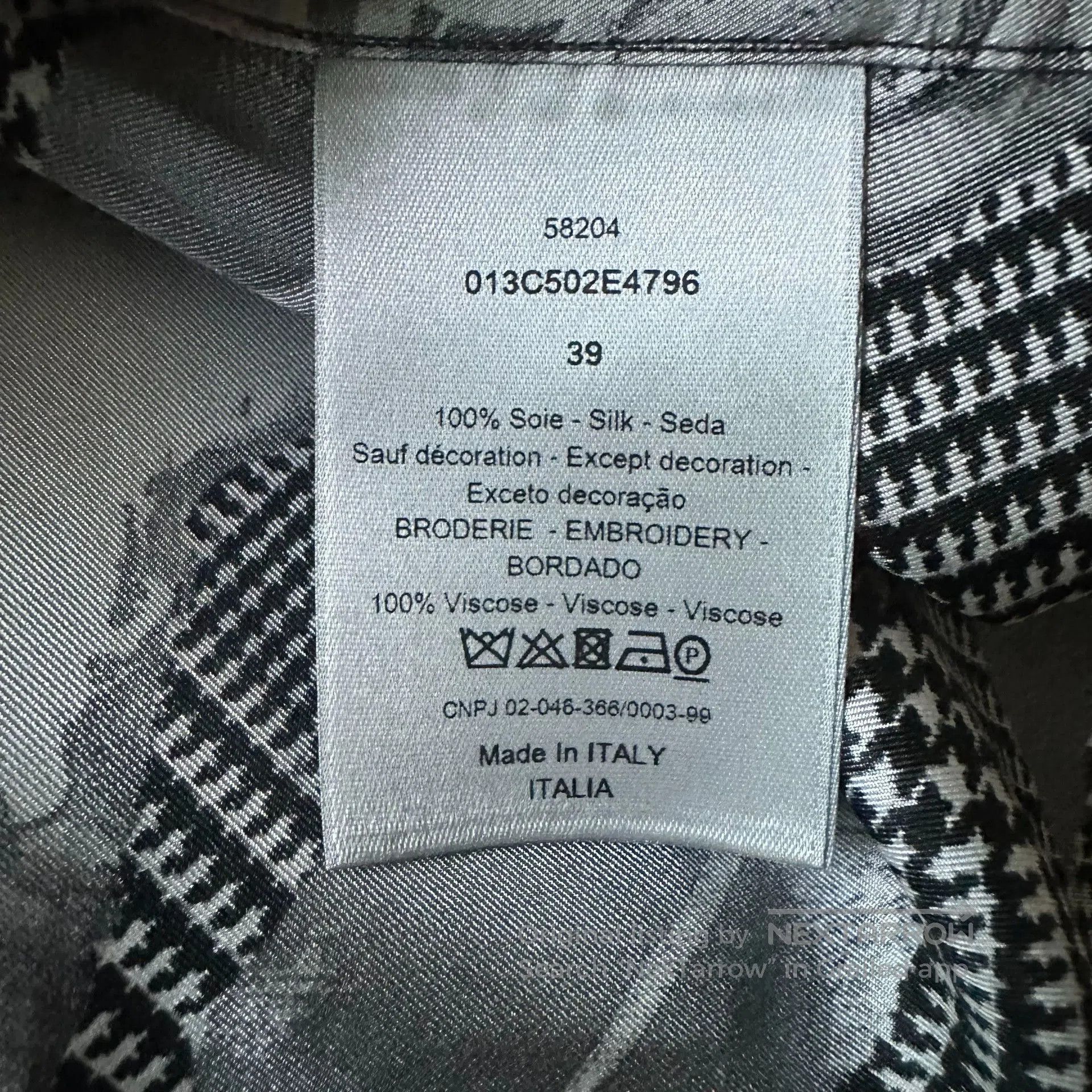 Dior Dior Black White Rose Print Shirt. Size US S / EU 44-46 / 1 - 4 Thumbnail
