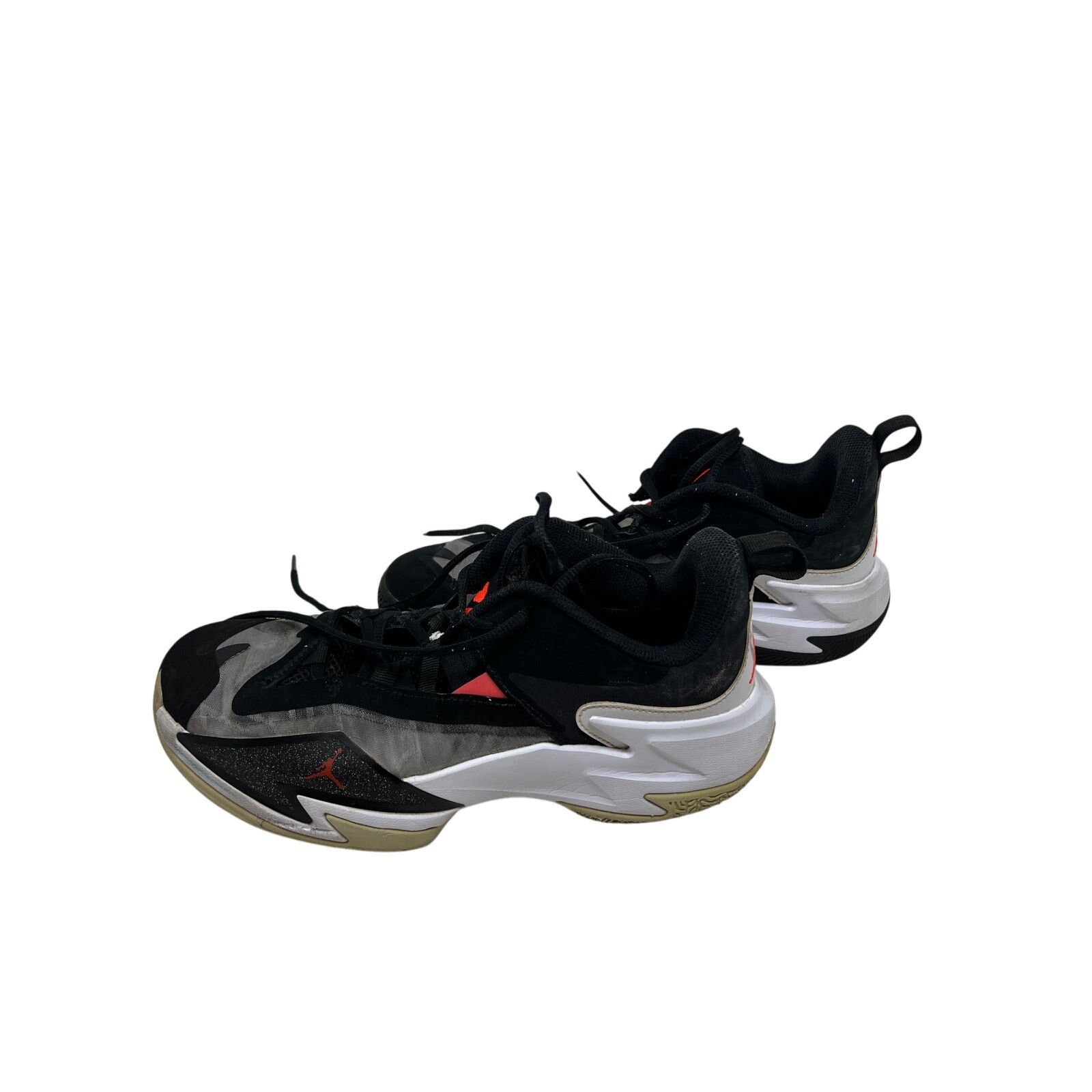 Nike Jordan One Take 3 Black White Bright Crimson Shoes Mens 8.5 Size US 8.5 / EU 41-42 - 2 Thumbnail