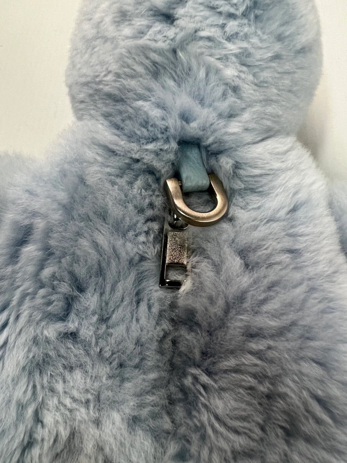 Rick Owens RICK OWENS NUTRIA FUR BUNNY BAG BLUE SZ:OS Size ONE SIZE - 4 Thumbnail