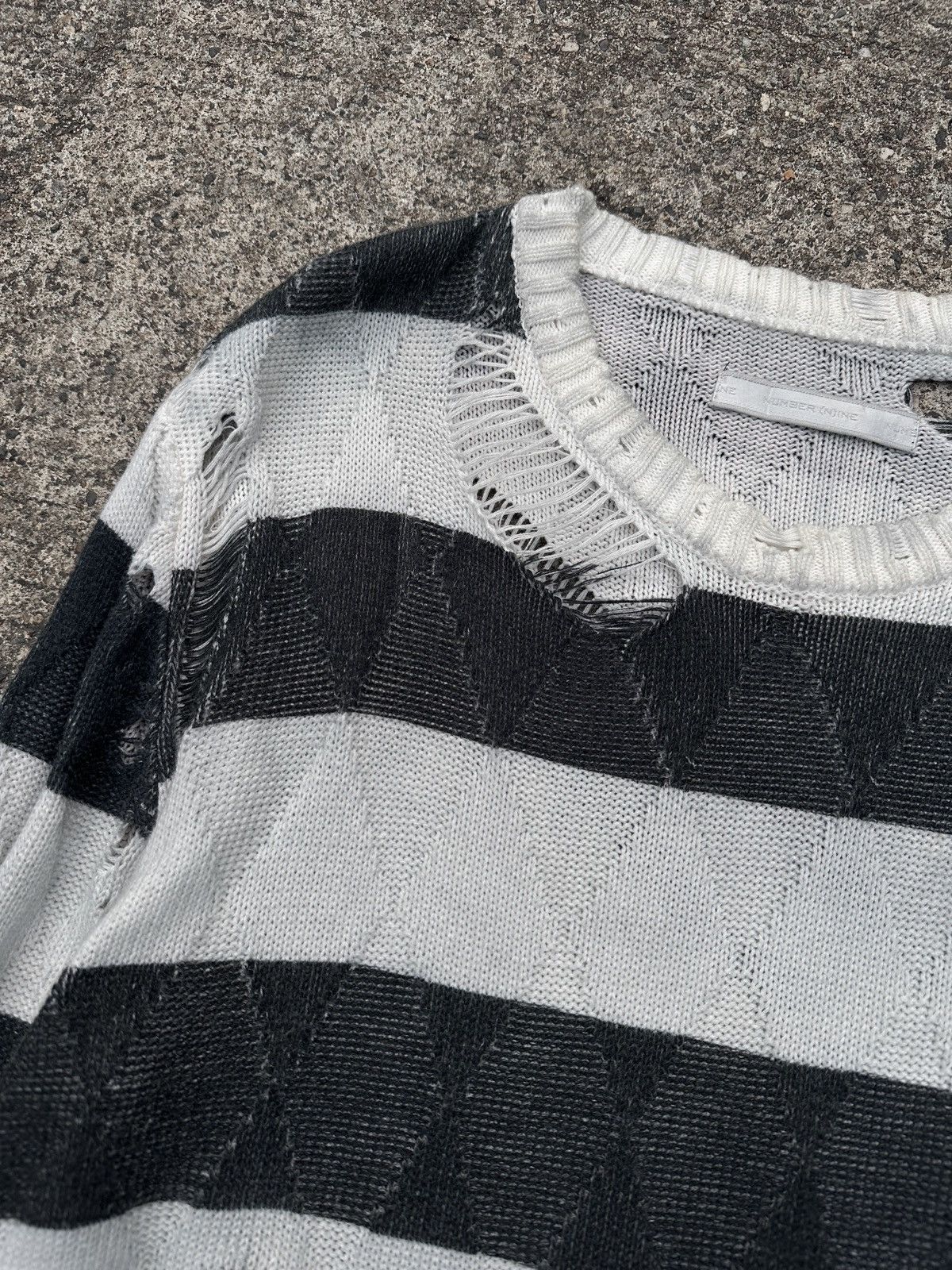 Number (N)ine Number(N)ine AW02 “The Modern Age” Knitted Striped Size US M / EU 48-50 / 2 - 7 Thumbnail