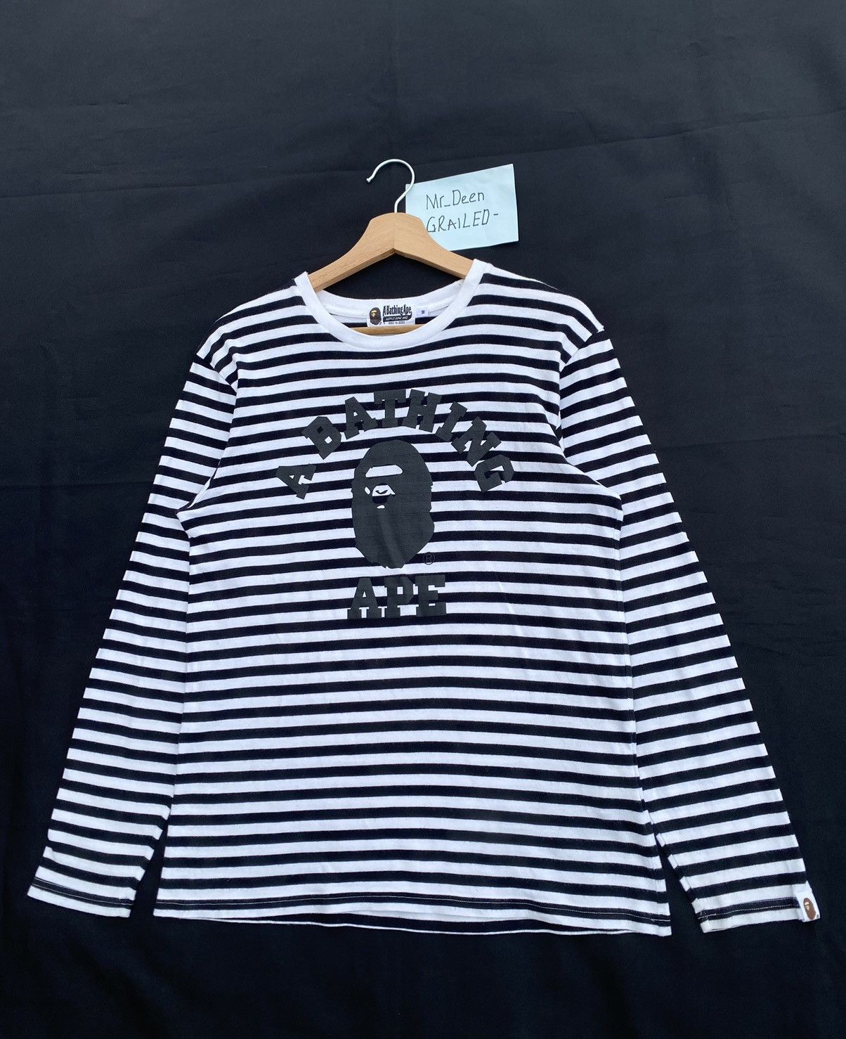 Bape Rare Bape College Stripes Longsleeve Shirt Size US M / EU 48-50 / 2 - 4 Thumbnail
