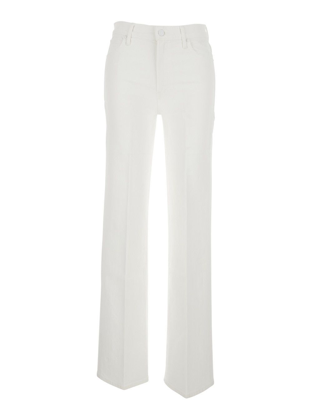 MOTHER Jeans 'The Kick' with Five-Pocket Design in White Cotton for Women Size 31" - 1 Thumbnail