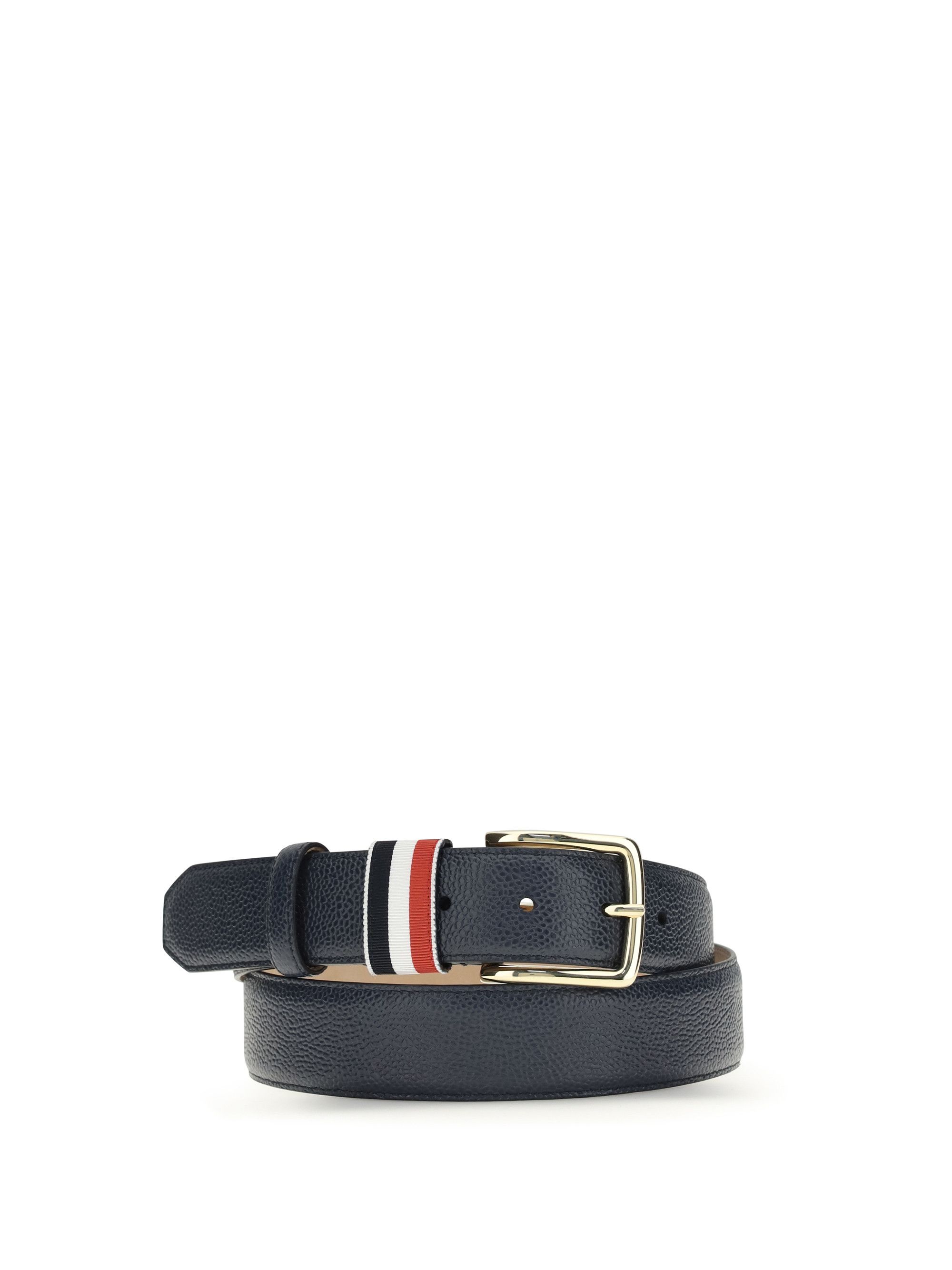Thom Browne Hammered leather Belt Size ONE SIZE - 1 Thumbnail