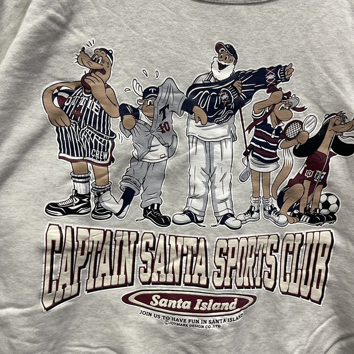 Vintage 90s Captain Santa Sports Club Crewneck (Japan) Size US M / EU 48-50 / 2 - 3 Thumbnail