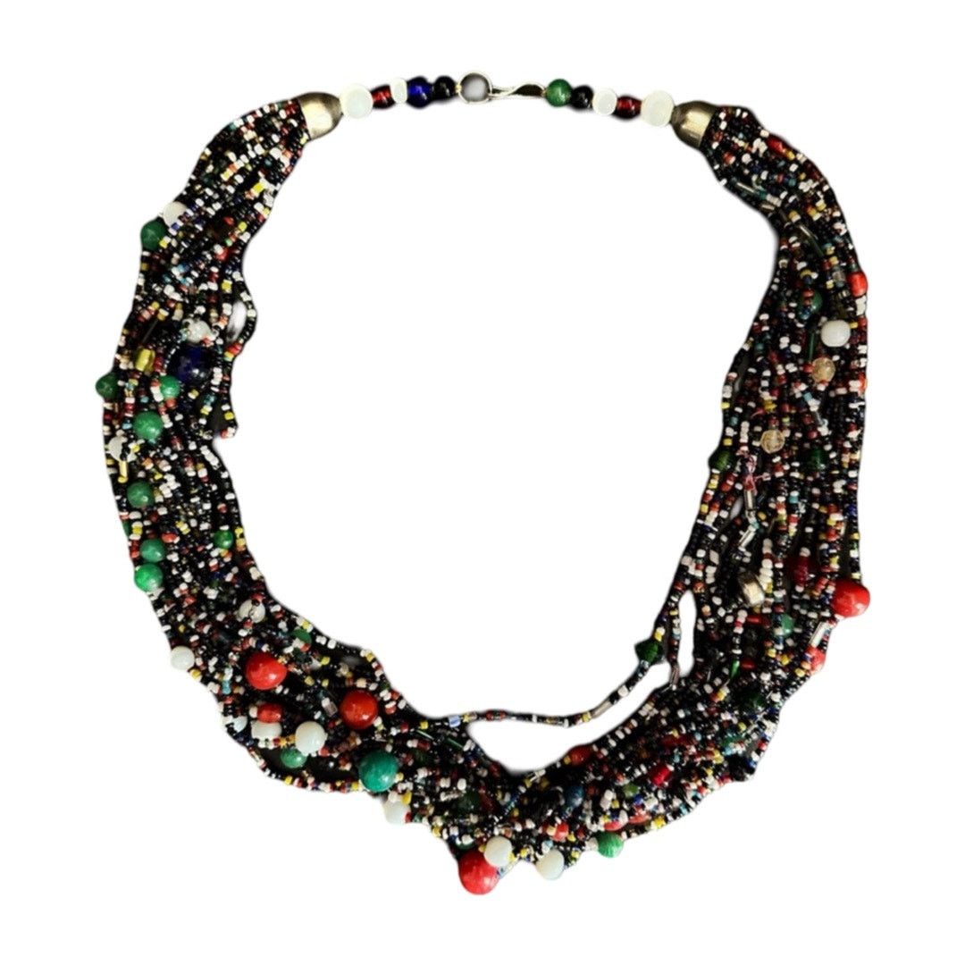 Coral Stone Multi Strand Necklace, Women's