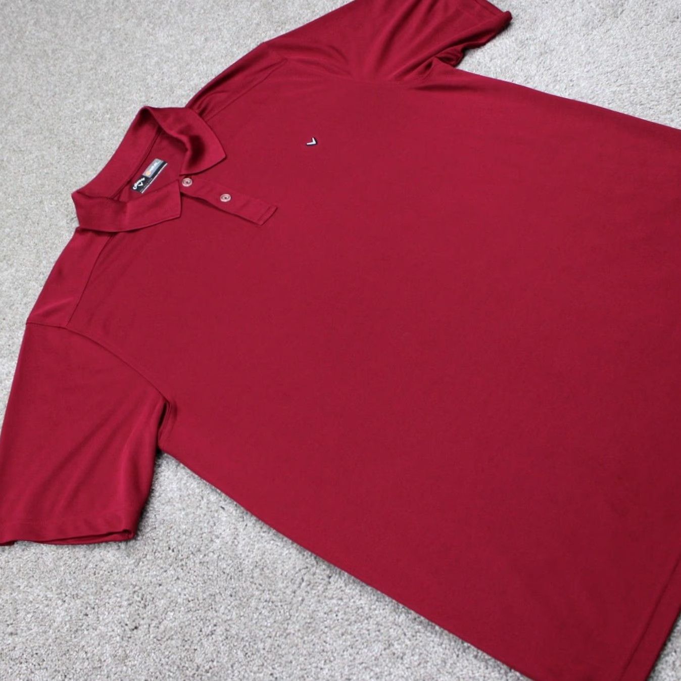 Callaway VINTAGE Callaway Opti-Dri Polo Shirt Adult XL Red Short Sleeve Golf Pullover Stretch Mens Polo Size US XL / EU 56 / 4 - 6 Thumbnail