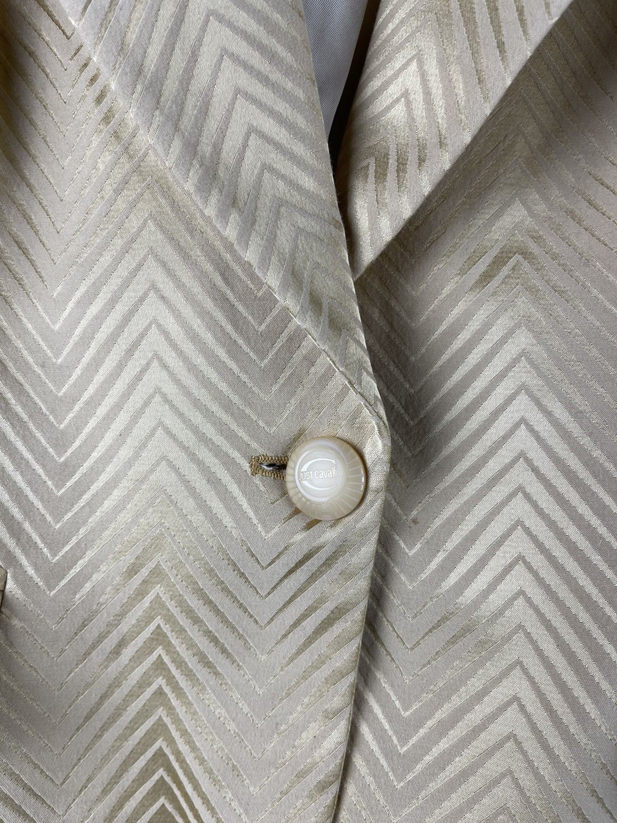 Just Cavalli Just Cavalli Tailored Jacket and Pants Suit Late 2000s Gold Size M / US 6-8 / IT 42-44 - 9 Thumbnail