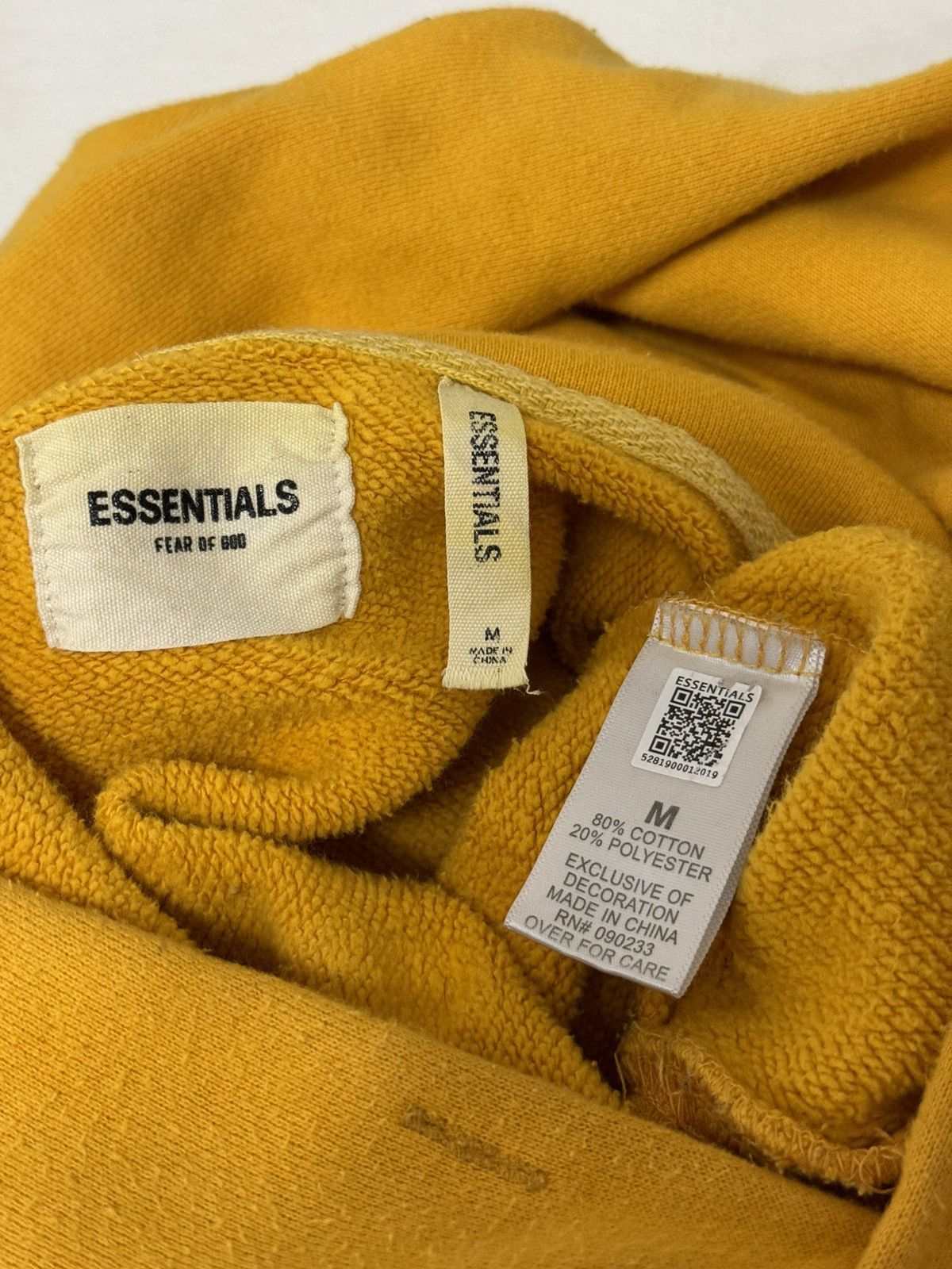 Fear of God 🔥Fear of God Essentials LONG BEACH Hoodie Yellow SZ Medium Size US M / EU 48-50 / 2 - 12 Thumbnail