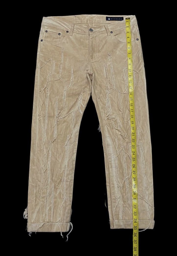Add × Japanese Brand × Le Grande Bleu (L.G.B.) Add Make Super Striped Destroyed Distressed Cropped Jeans Size US 32 / EU 48 - 16 Thumbnail